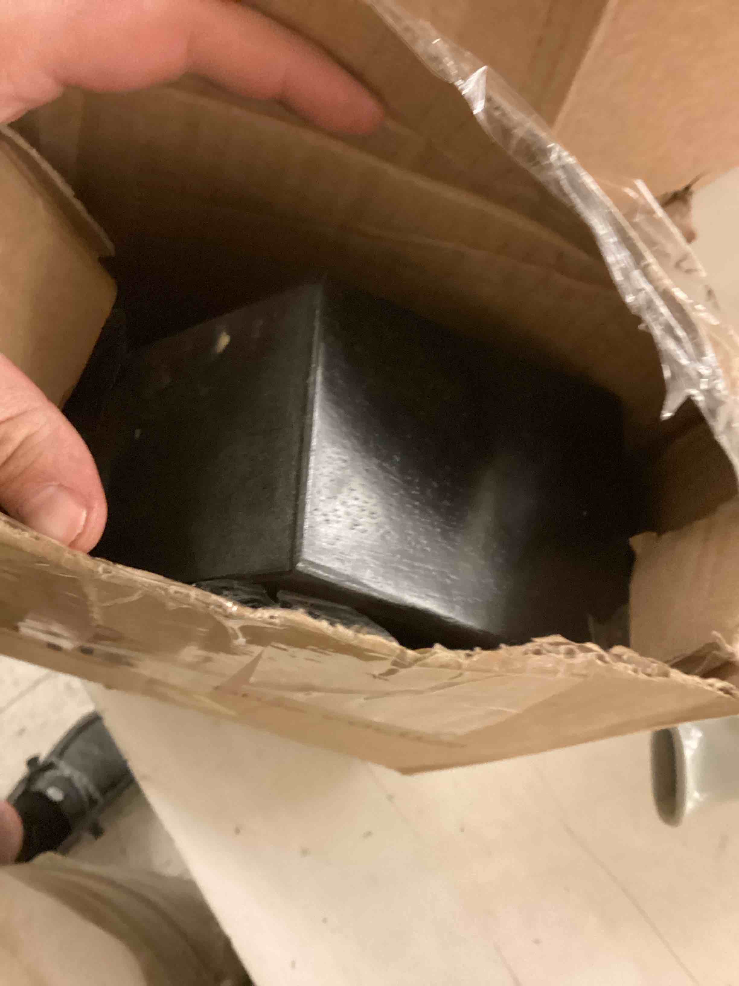 Condition photo showing Good Condition for set of 4 wood furniture legs 5 inch - espresso square tapered feet replacement for sofa, couch, chair, ottoman, stool, coffee table, bed, or diy projects