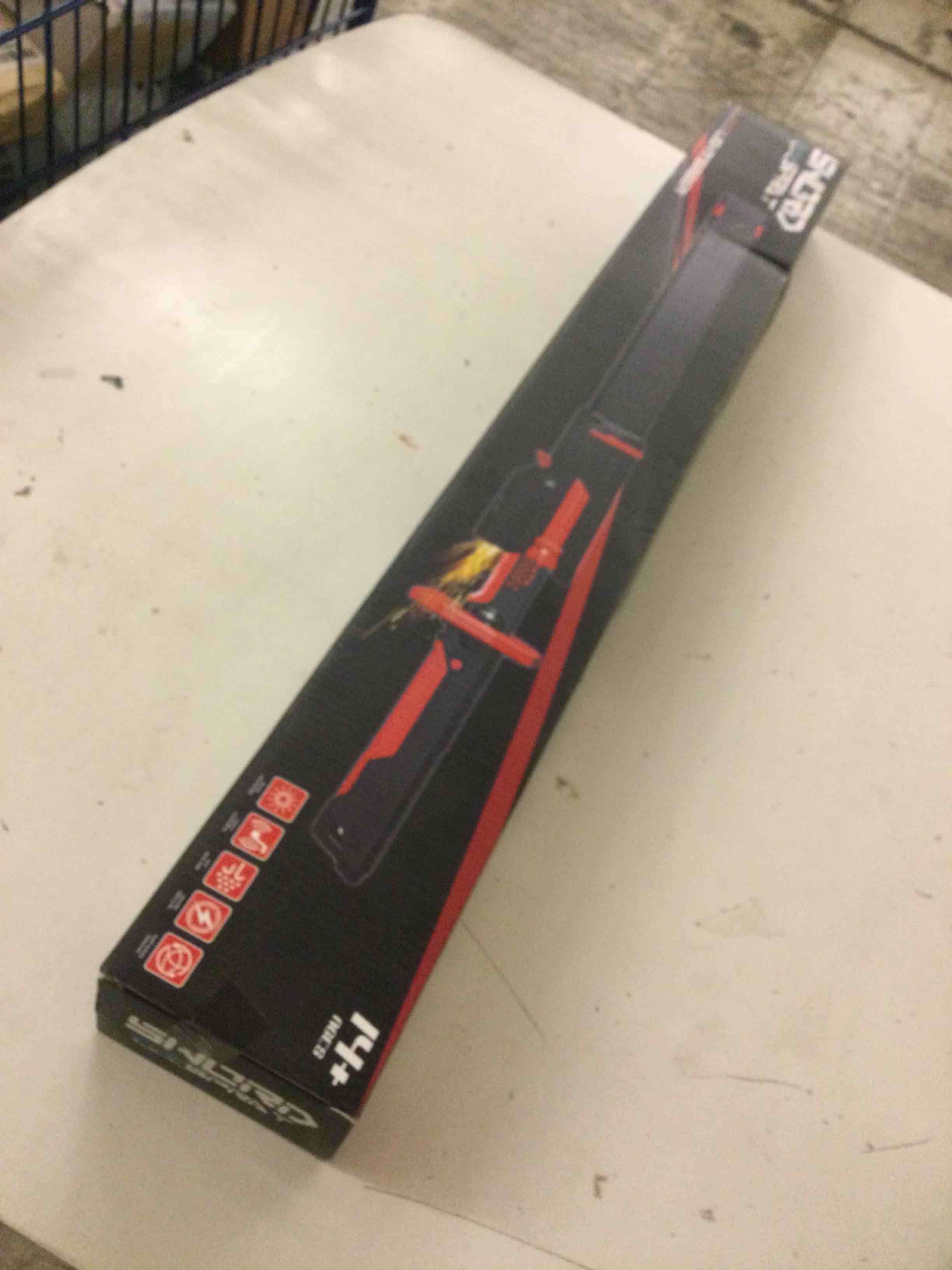 Condition photo showing New/Like New for rgb light up saber toy with smoke mist effect, 7 color neon lightsaber, sound effects and impact sensing, usb-c rechargeable toy sword for kids, 31.5 inch