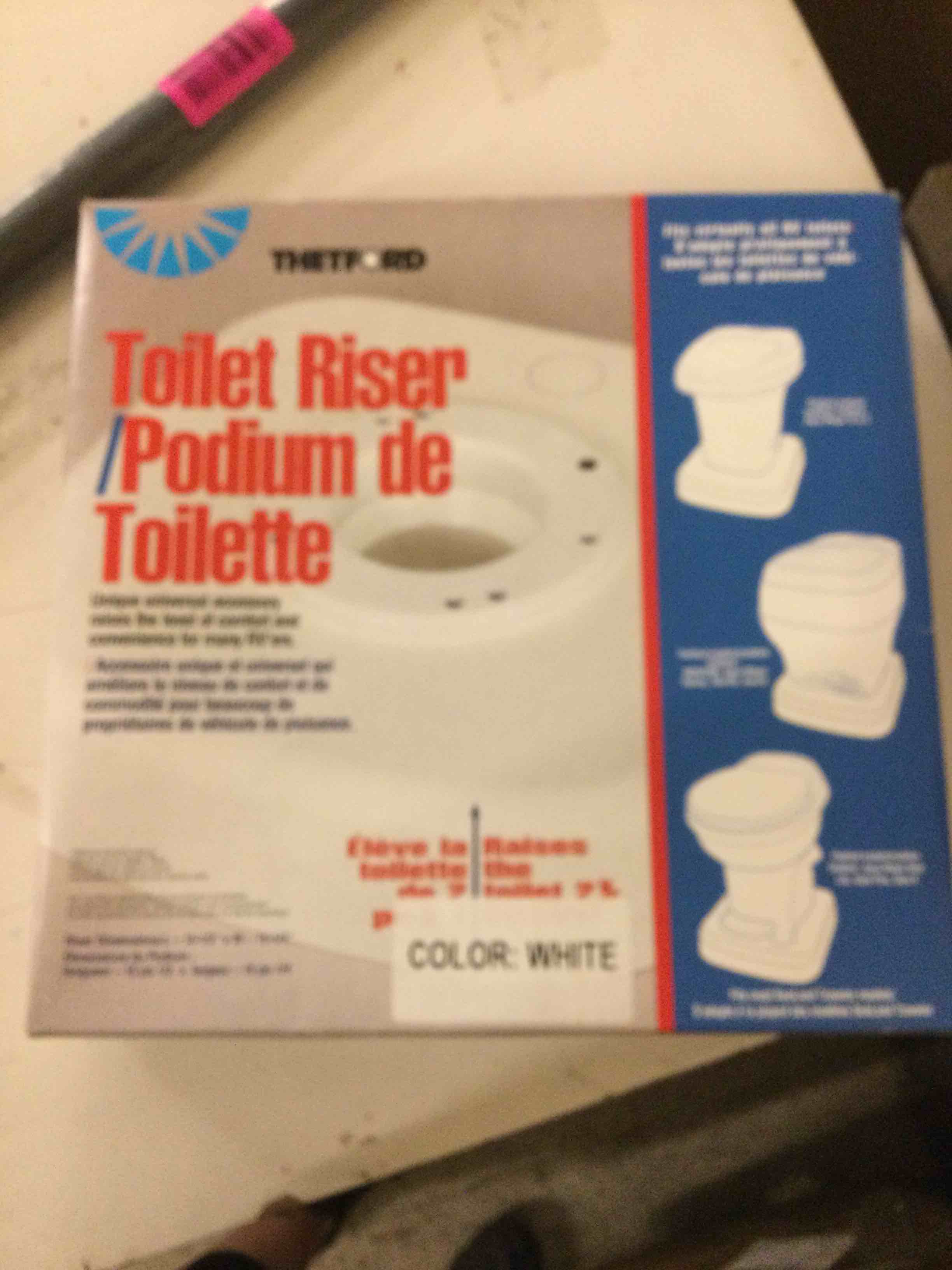Condition photo showing New/Like New for thetford 24967 toilet riser, white