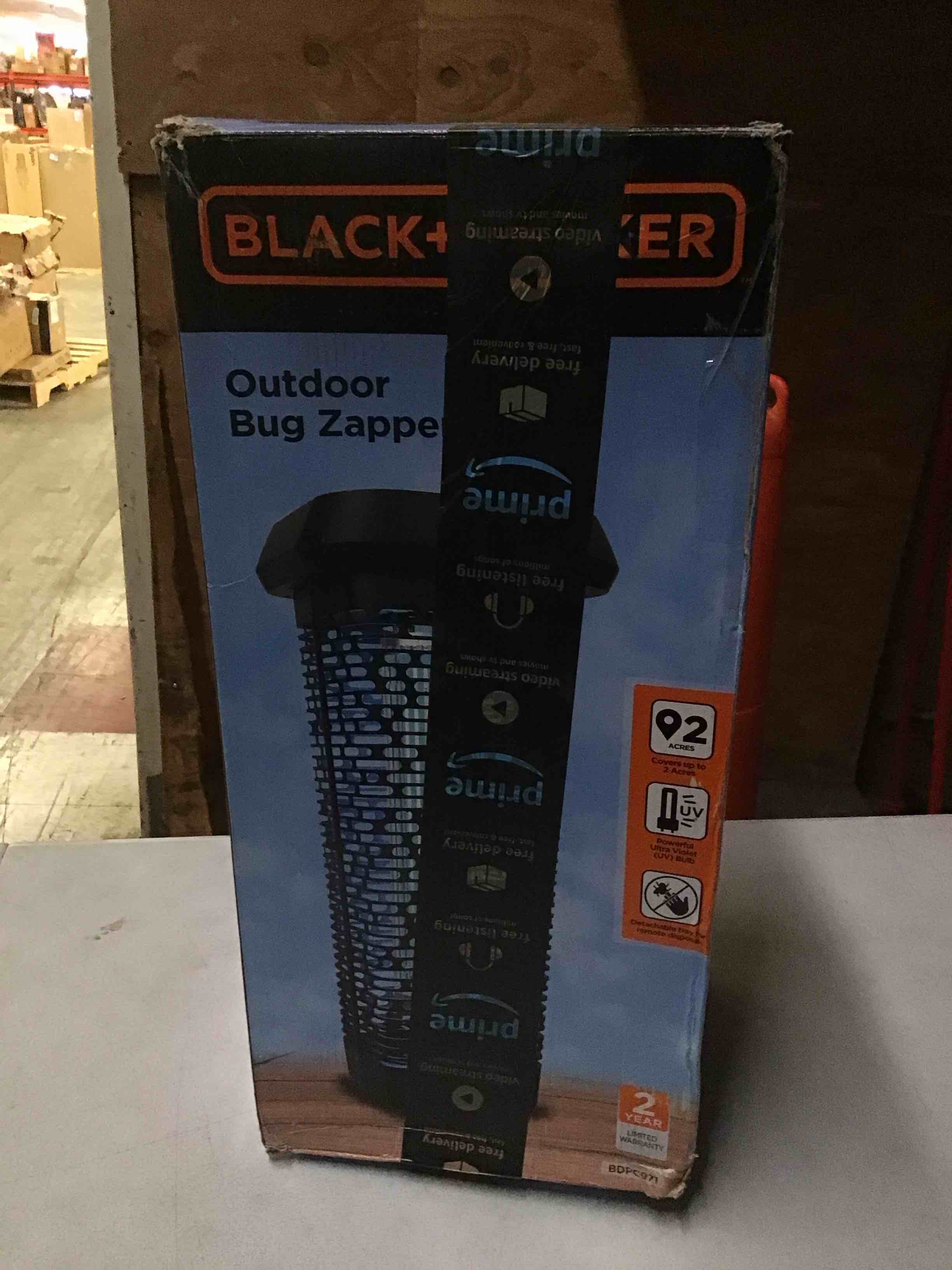Condition photo showing Good Condition for BLACK + DECKER Bug & Fly Zapper | Electric UV Insect Catcher & Killer for Flies and Gnats | Mosquito Repellent for Patio|2 Acre Outdoor Coverage for Home  Deck  Garden  Patio Commercial Strength