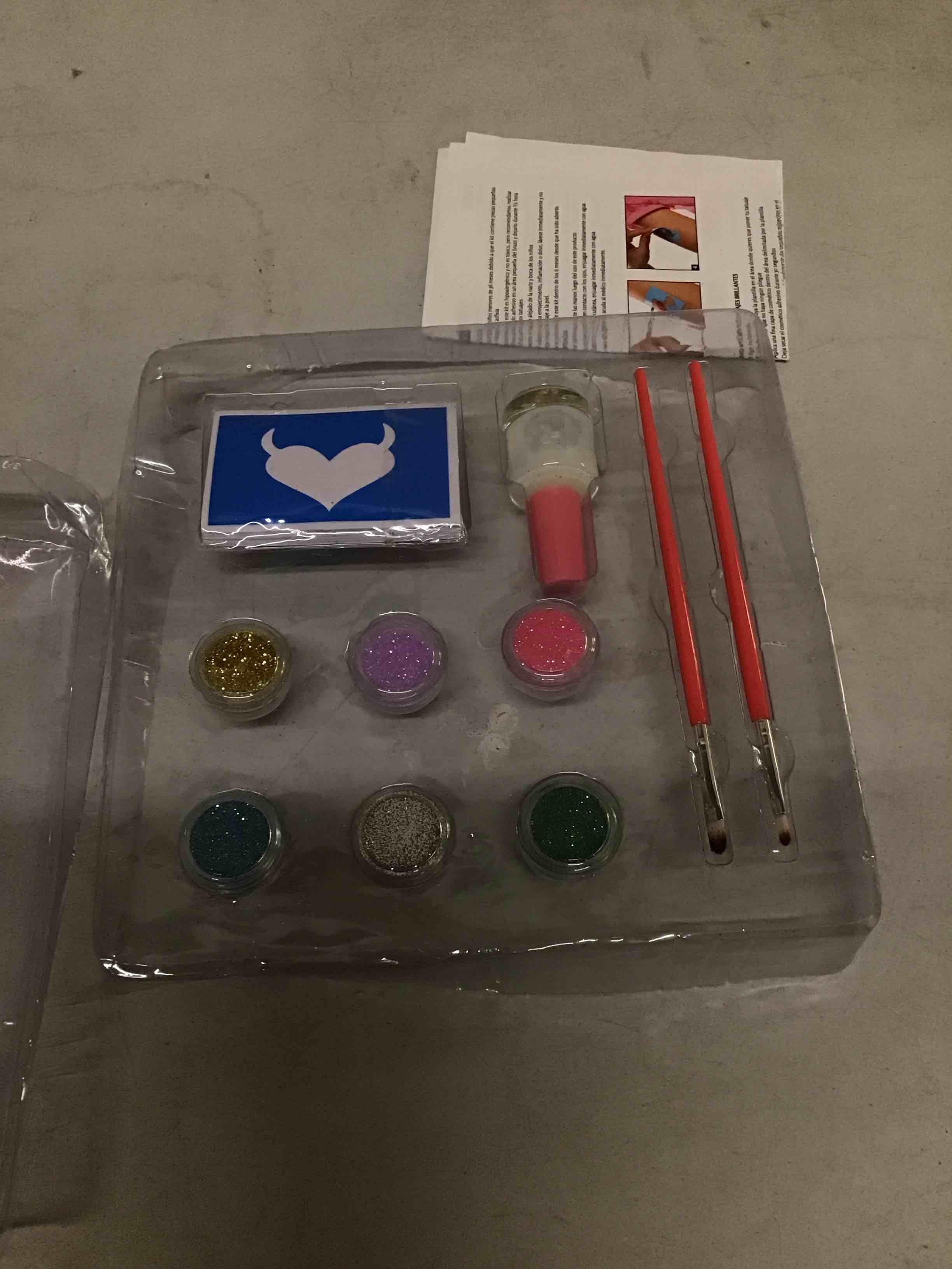 Condition photo showing Good Condition for Original Stationery Glitter Tattoo Studio - Perfect Birthday Gifts For Girls - Sparkly And Colorful Temporary Tattoos For Kids - Magical Fake Tattoo Kit Arts And Crafts For Girls - Walmart Business Supplies Images may be