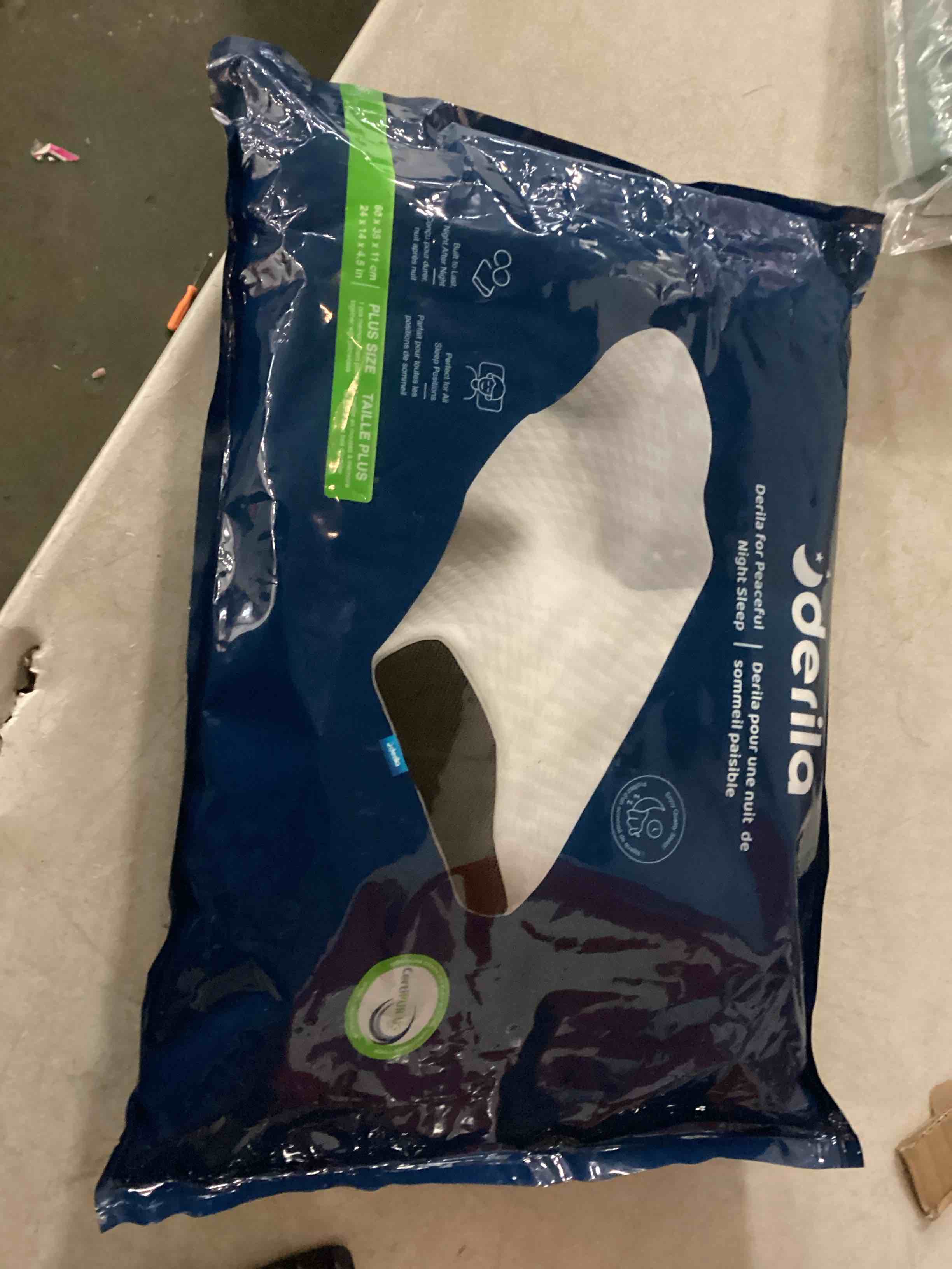 Condition photo showing New/Like New for ELEGEAR Cervical Pillow for Neck Pain Relief, Ergonomic Curved Memory Foam Pillow with Breathable Pillowcase for Side Back Stomach Sleepers