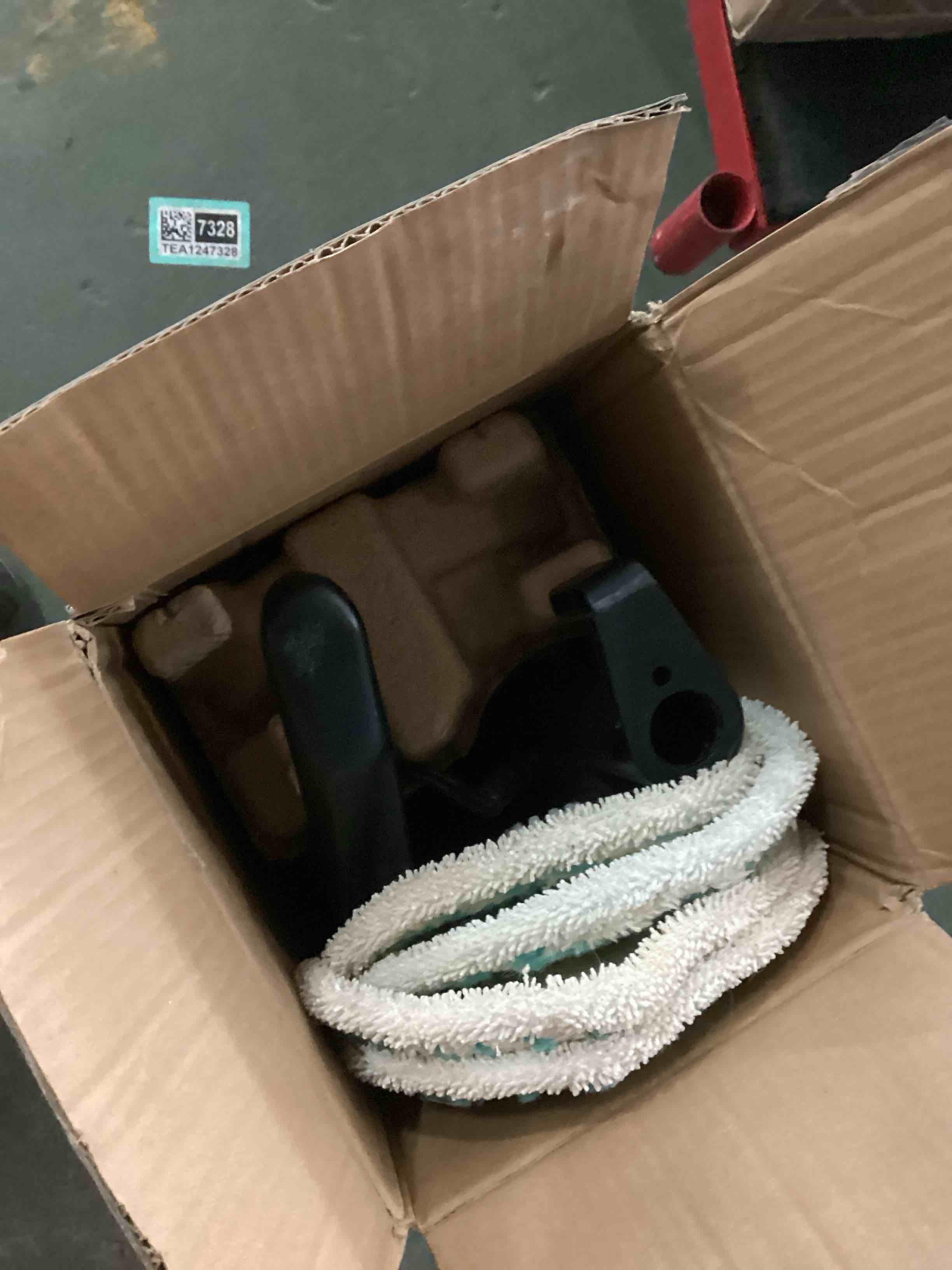 Condition photo showing As Is for (incomplete)Pursteam ScrubMaster Steam Mop with Dual Scrubbing Head, LED Headlights, Adjustable Steam Control, Anti-Slip Swivel Head, Cable Holder & Upright Lock