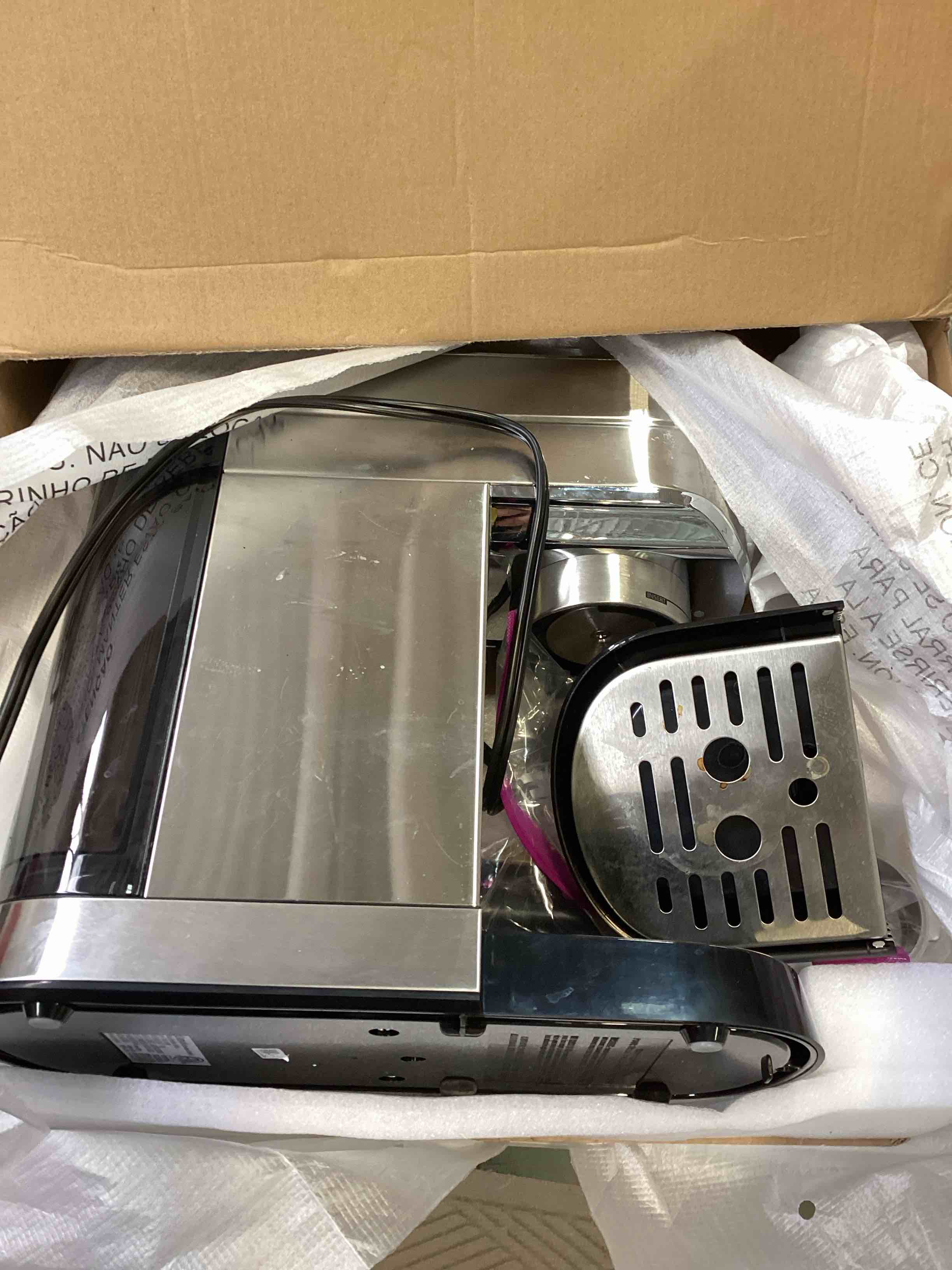 Condition photo showing As Is for Gevi Commercial Espresso and Coffee Makers, Professional 20 Bar Espresso Maker with Milk Frother, Stainless Steel Expresso Coffee Machines for Home, Compact Cappuccino Machine, Great Gift