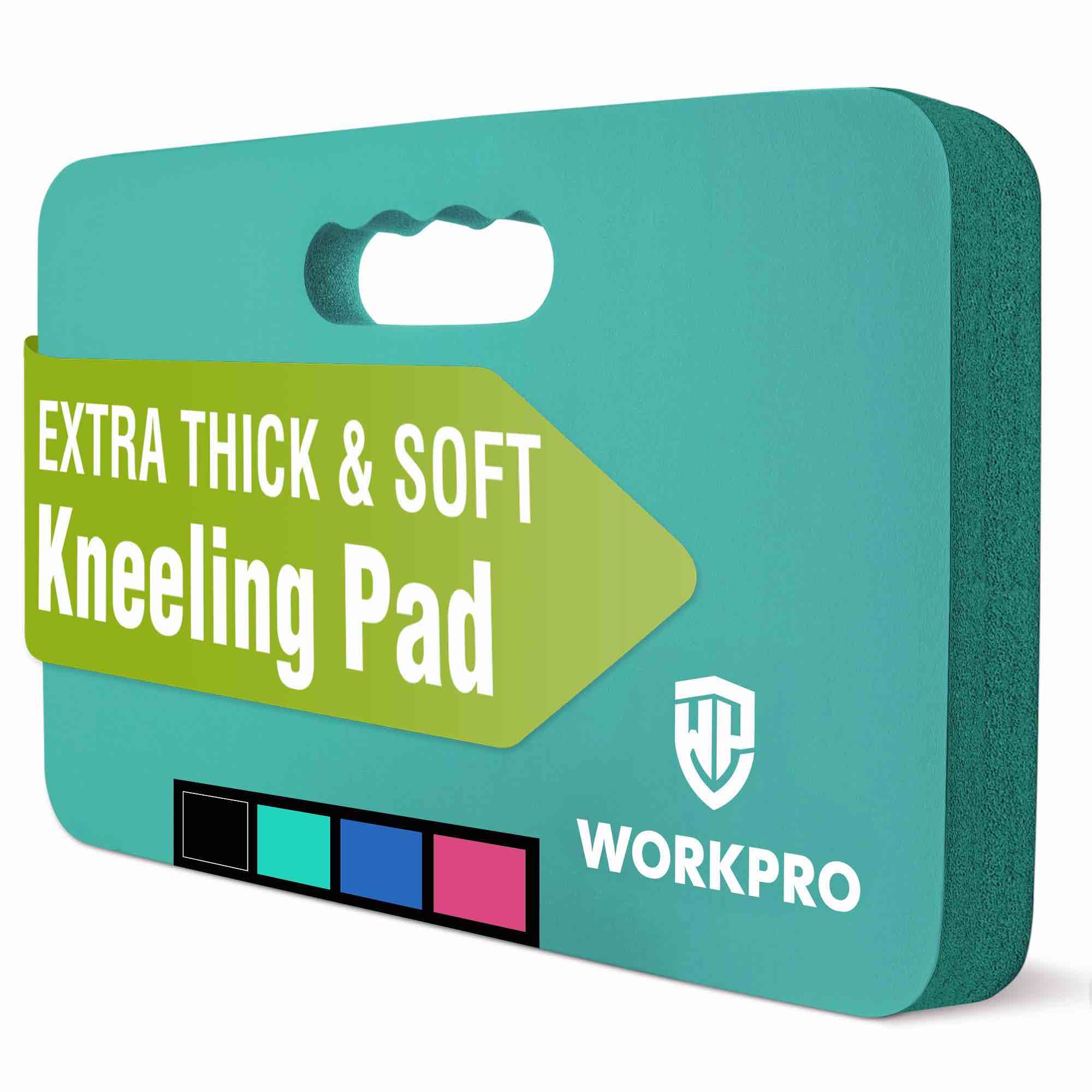 workpro extra thick kneeling pad, soft foam cushioning for knee, large foam kneeler mat for gardening, bathing baby, workout supplies, 17.5 x 11 x 1.5 in