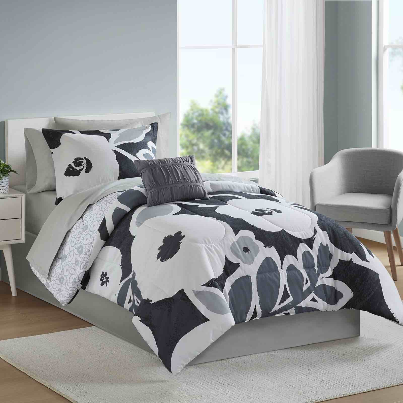 mainstays ms8544409622-01 all in one reversible comforter and sheet set - 8