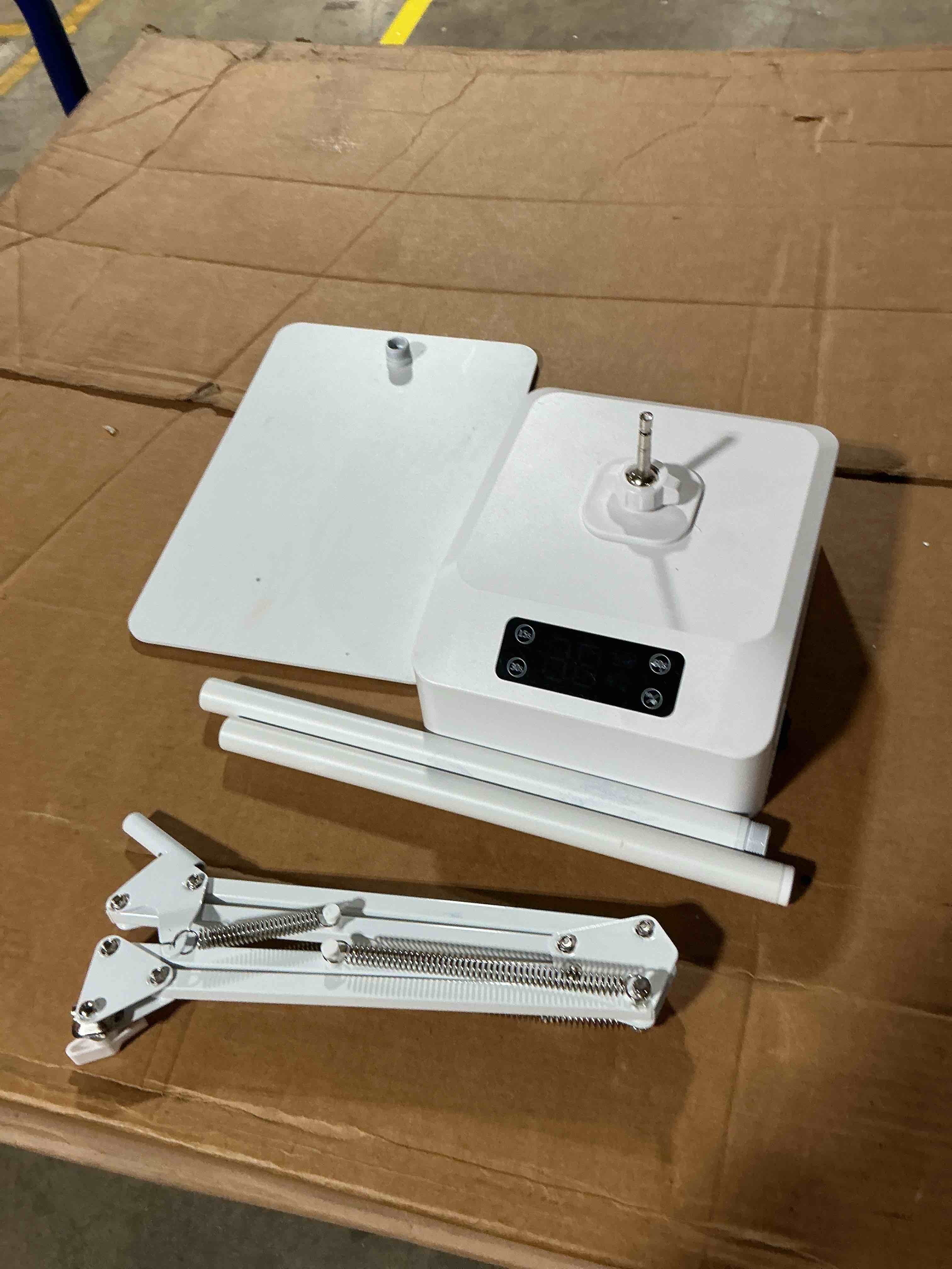 Condition photo showing As Is for uv foot lamp with stand, 78w hanging pedicure lamp, cordless uv light for feet with sensor, led nail light on an arm, wireless gel nail polish curing for nails (whole floor lamp)