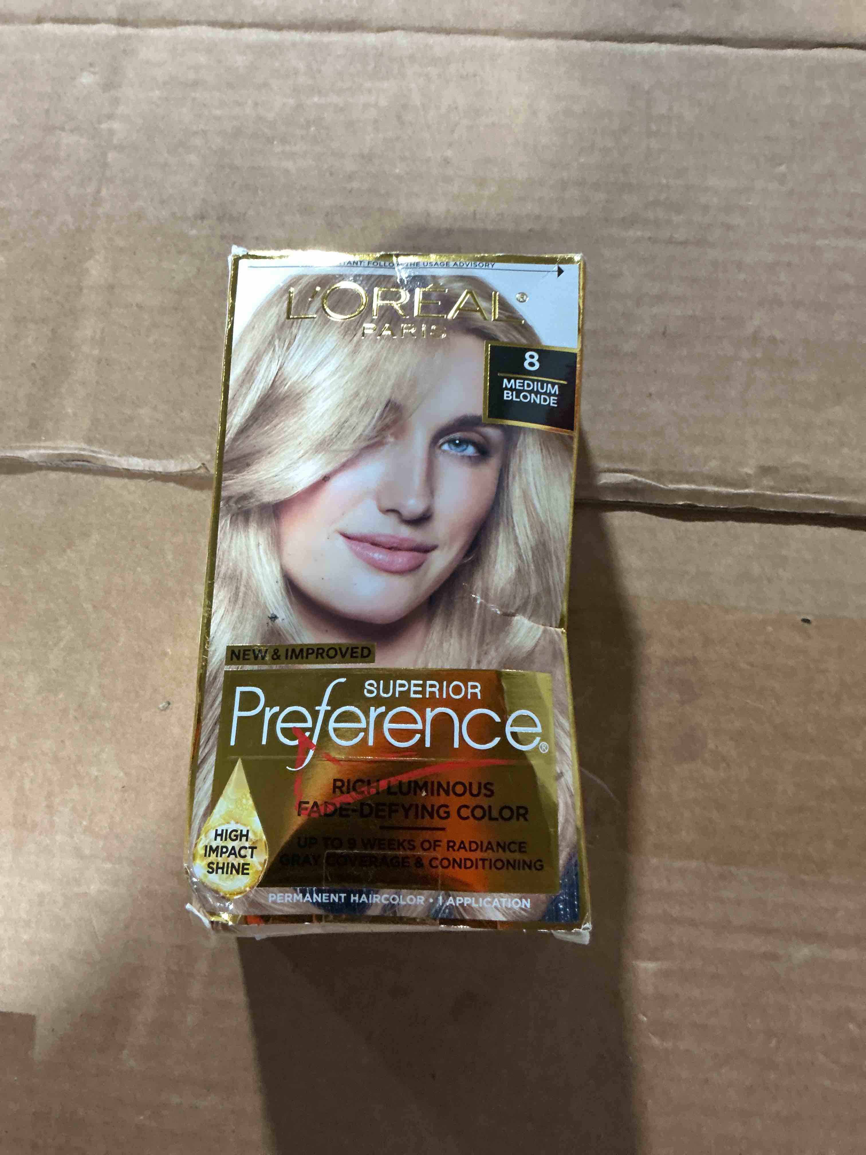 Condition photo showing Good Condition for l'oreal superior preference hair color 8 medium blonde (pack of 1)