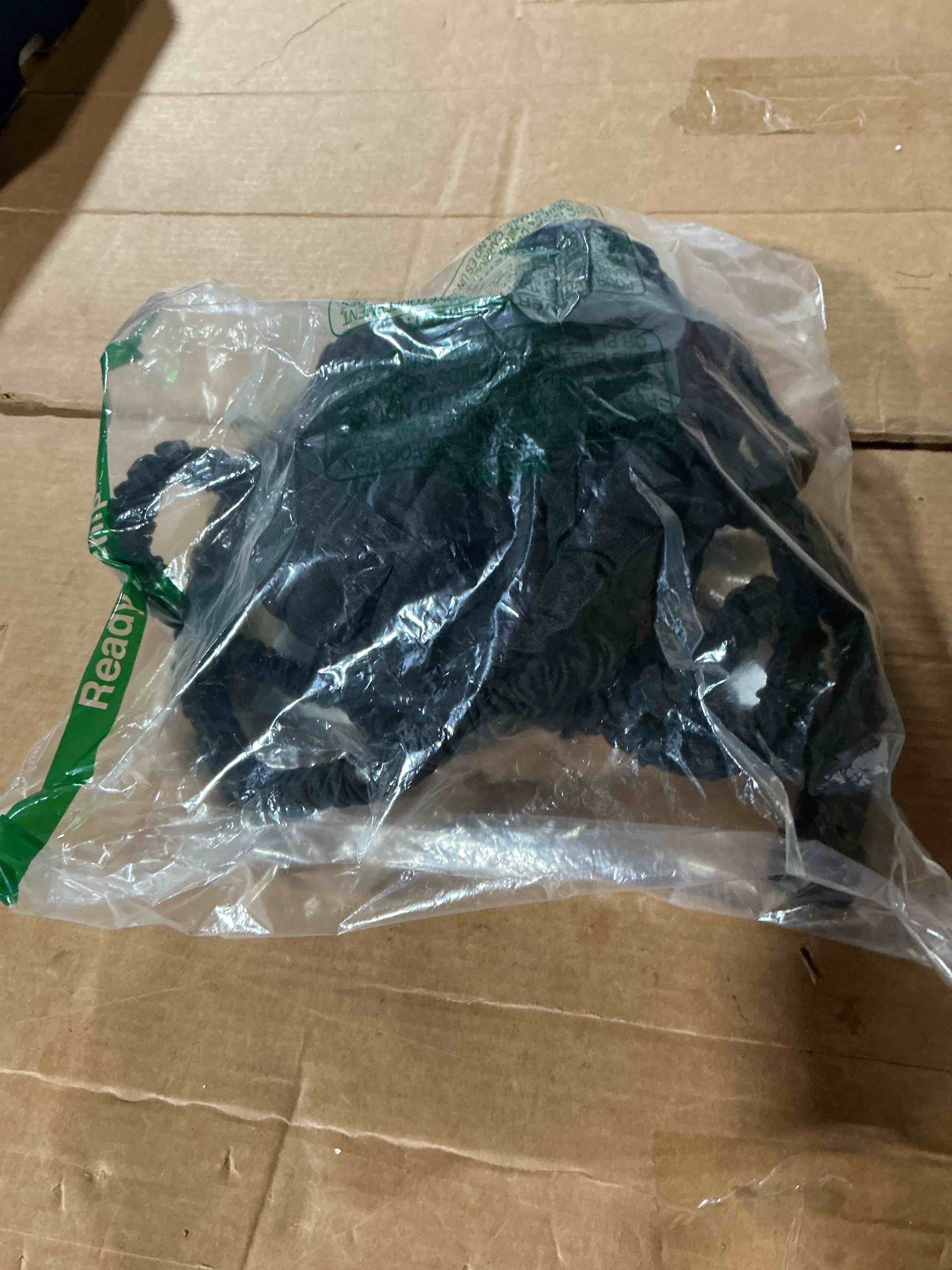 Condition photo showing As Is for 75ft garden hose, lightweight water hose, 3/4" connectors lawn hose for outdoor, outside hose for yard backyard, collapsible & car wash watering