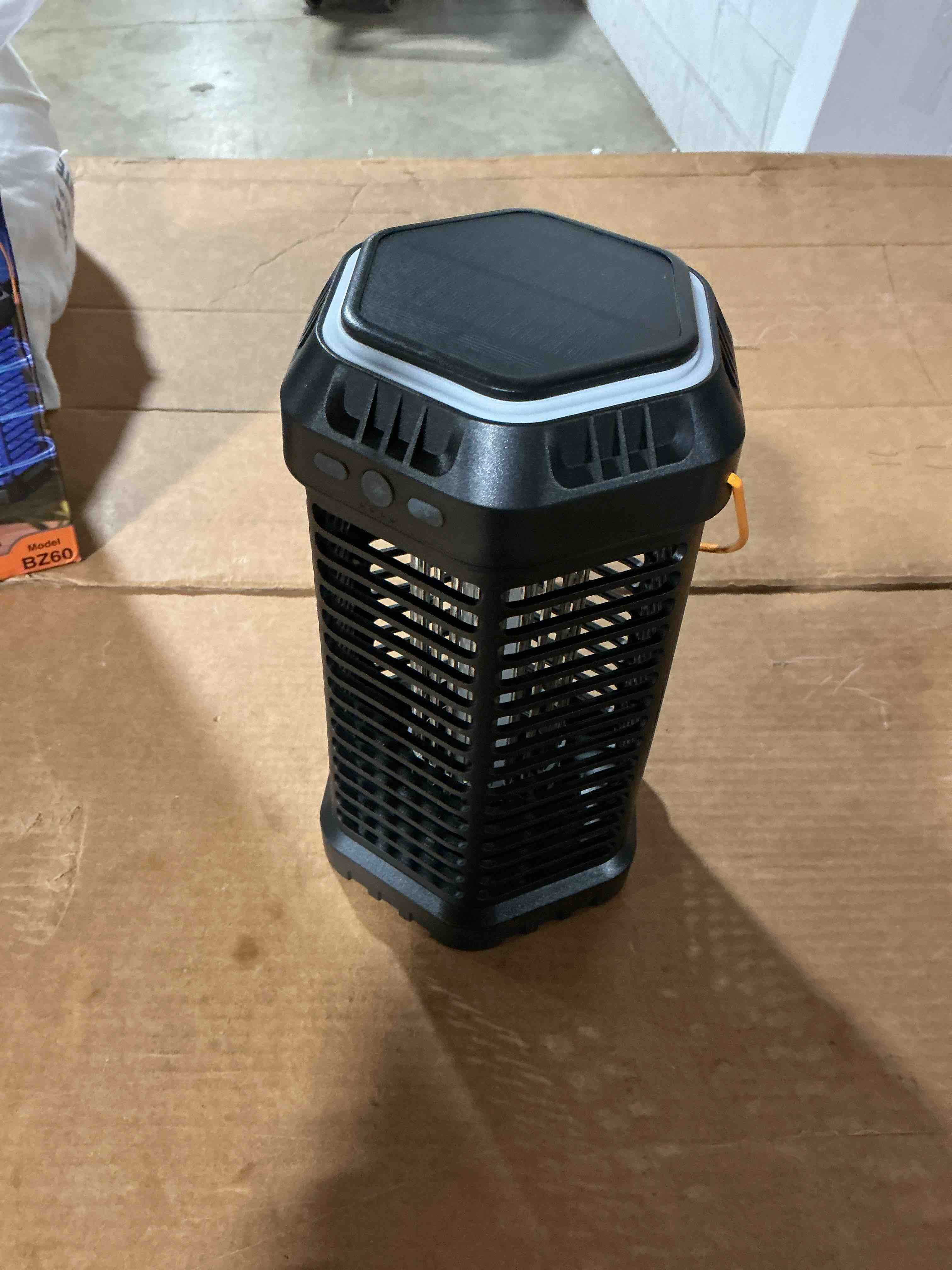 Condition photo showing As Is for solar bug zapper outdoor, foldable bug zapper & adjustable light, high-efficiency mosquito zapper, 12-hour runtime, cordless rechargeable design for indoor outdoor