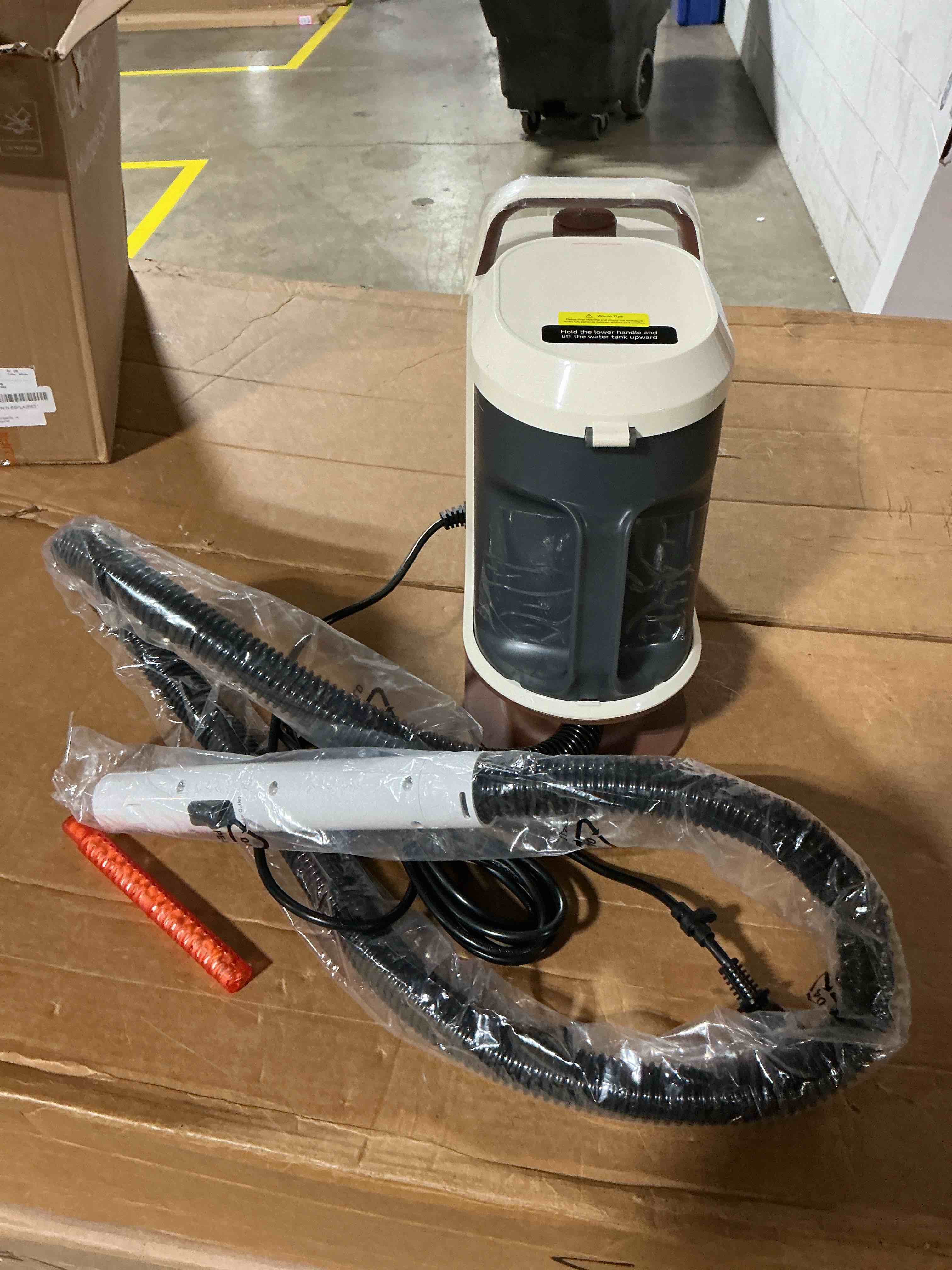 Condition photo showing As Is for uwant carpet cleaner machine 22kpa portable carpet cleaner for pet, upholstery cleaner machine with oxy solution set of 1 for spot, cars,rug,furniture cream-latte