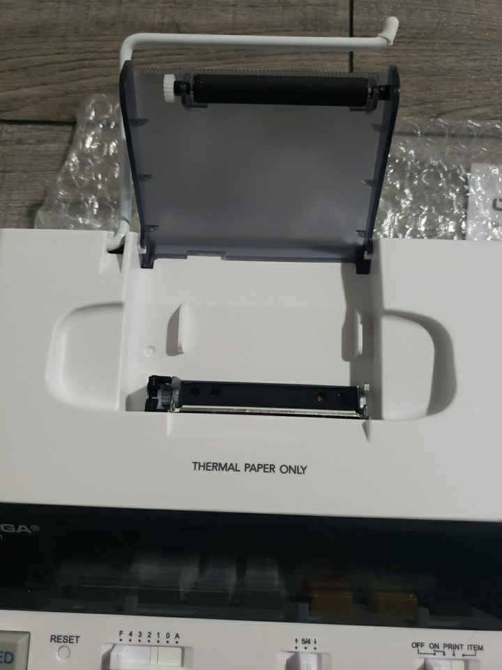 Condition photo showing As Is for catiga 12 digit thermal printing calculator with tape print out ink-free sp-2401