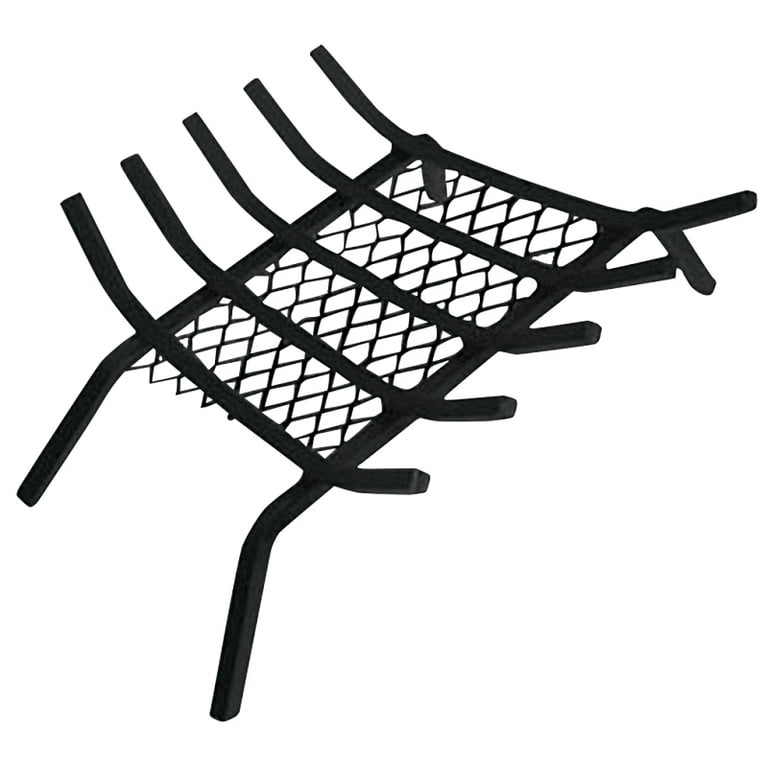 Homebasix 97275 Fireplace Grate, 13 in W x 26 in D x 6-1/4 in H, Steel