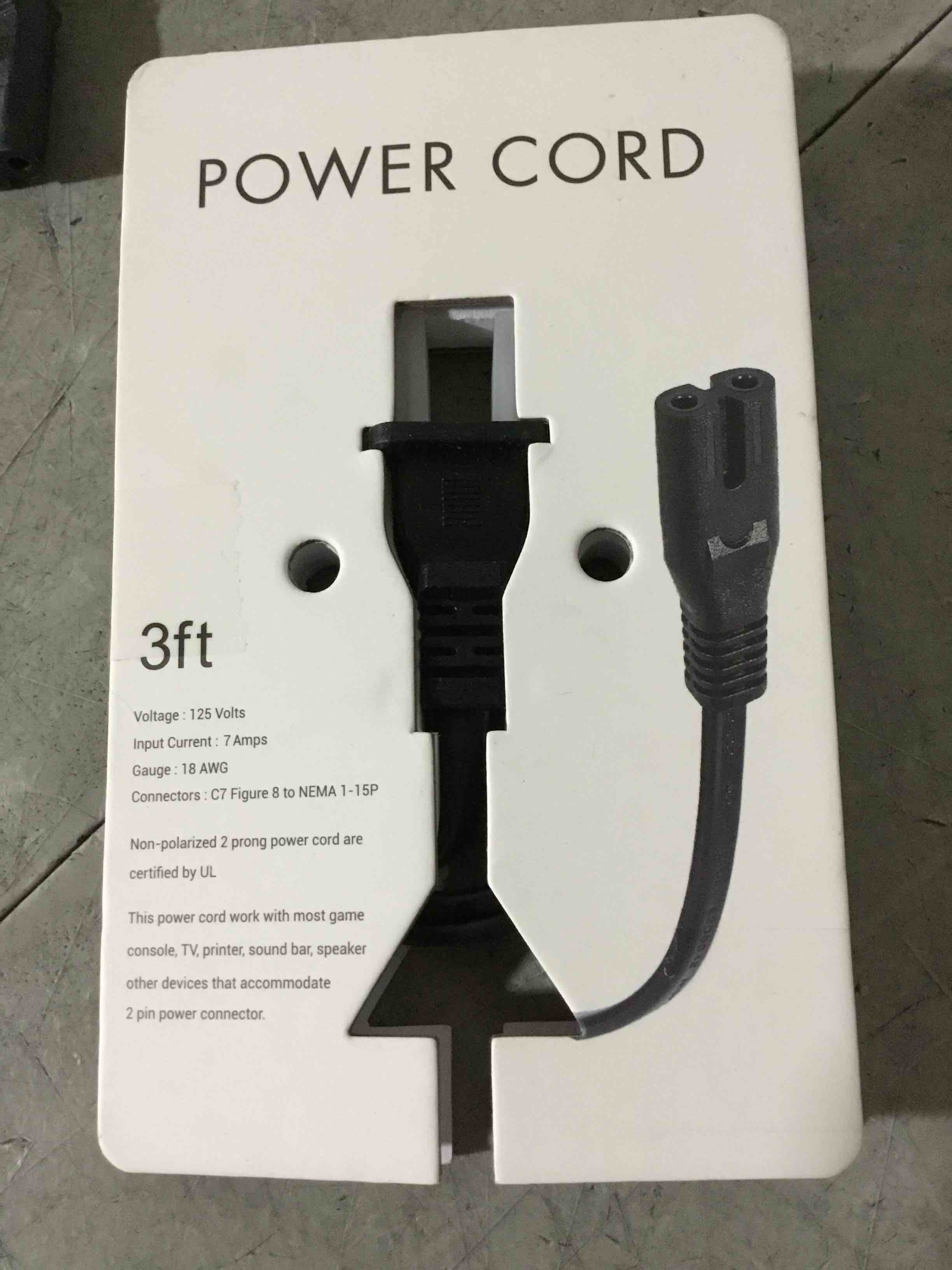 Condition photo showing New/Like New for AC Power Cord for PS5 / PS4 / PS4 Slim / PS3 Slim / PS3 Super Slim, Xbox One S/Xbox One X/Xbox Series S/Xbox Series X, PlayStation 5 PlayStation 4 Slim PlayStation 3 Slim Power Cable Replacement