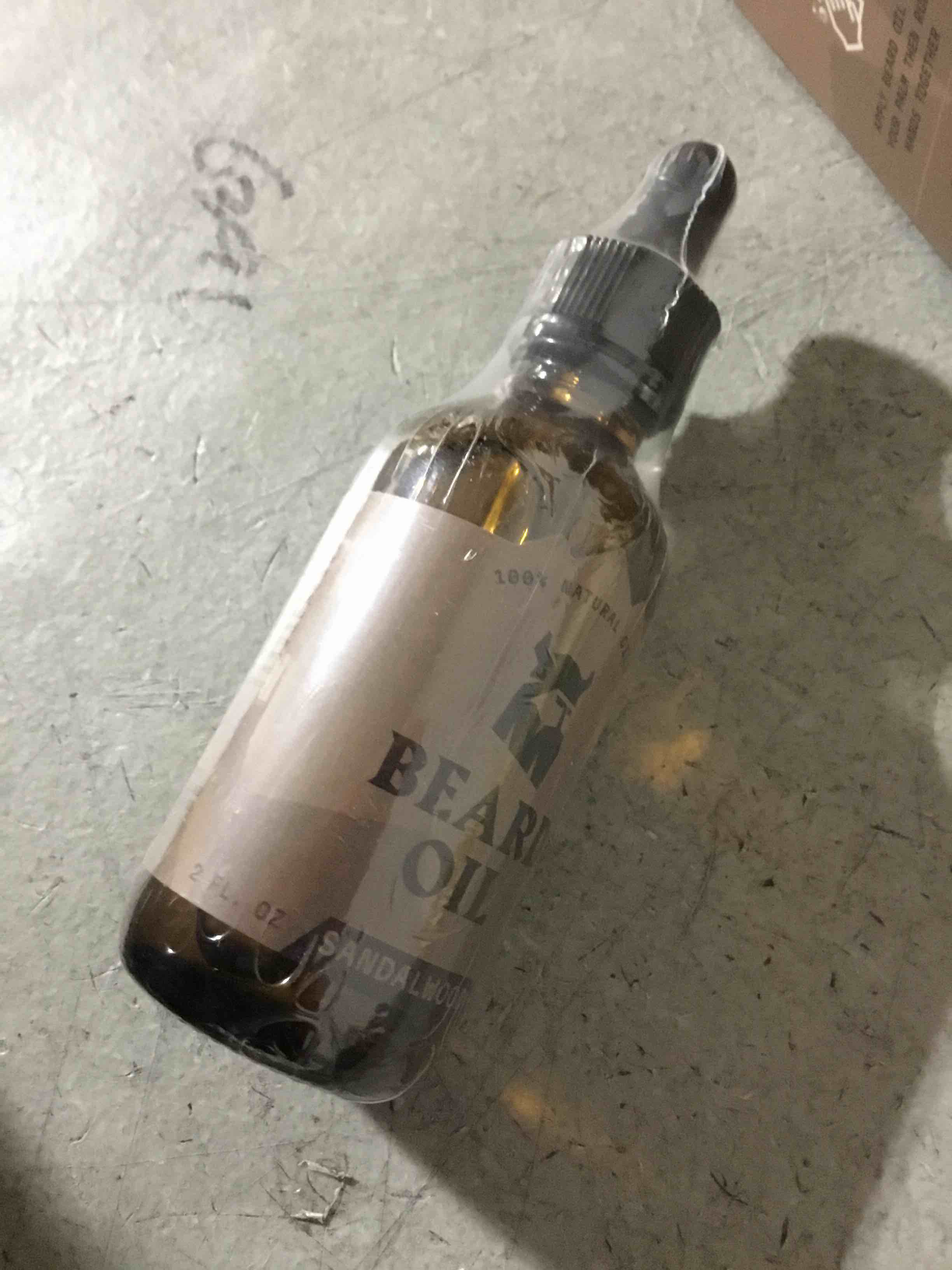 Condition photo showing New/Like New for Striking Viking Natural Sandalwood Beard Oil for Men - 2 Fl Oz - Hydrating & Softening Beard Care - Non-Greasy Fast Absorbing with Tea Tree Oil - Nourishing Jojoba & Argan Extracts