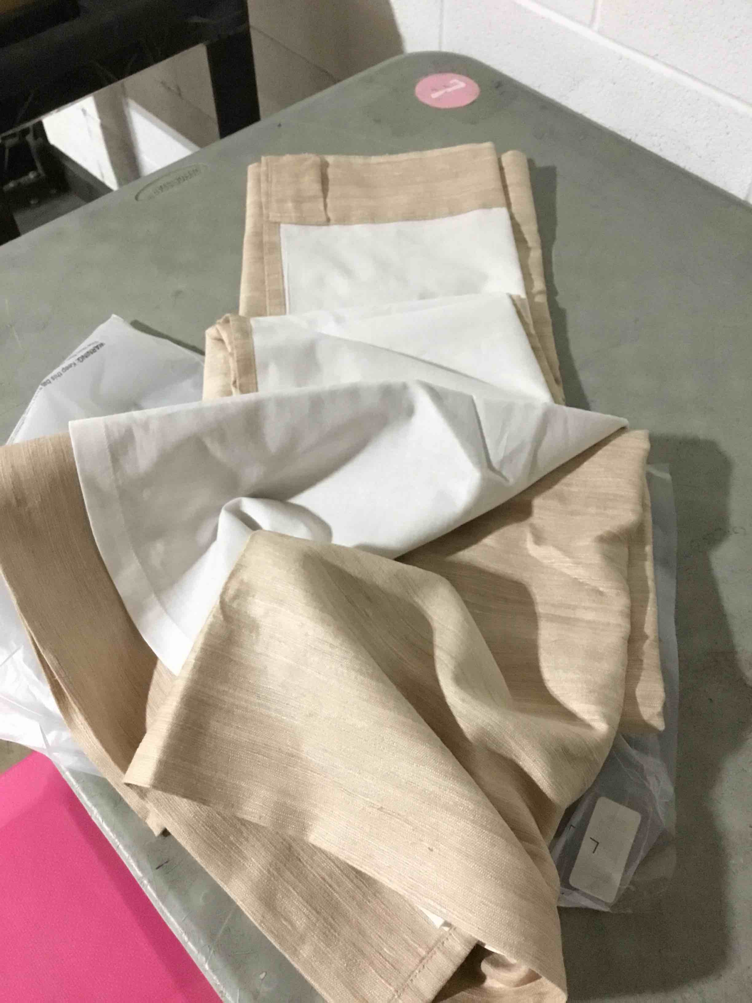 Condition photo showing Good Condition for Piped Edge Cotton Curtain 1 pcs