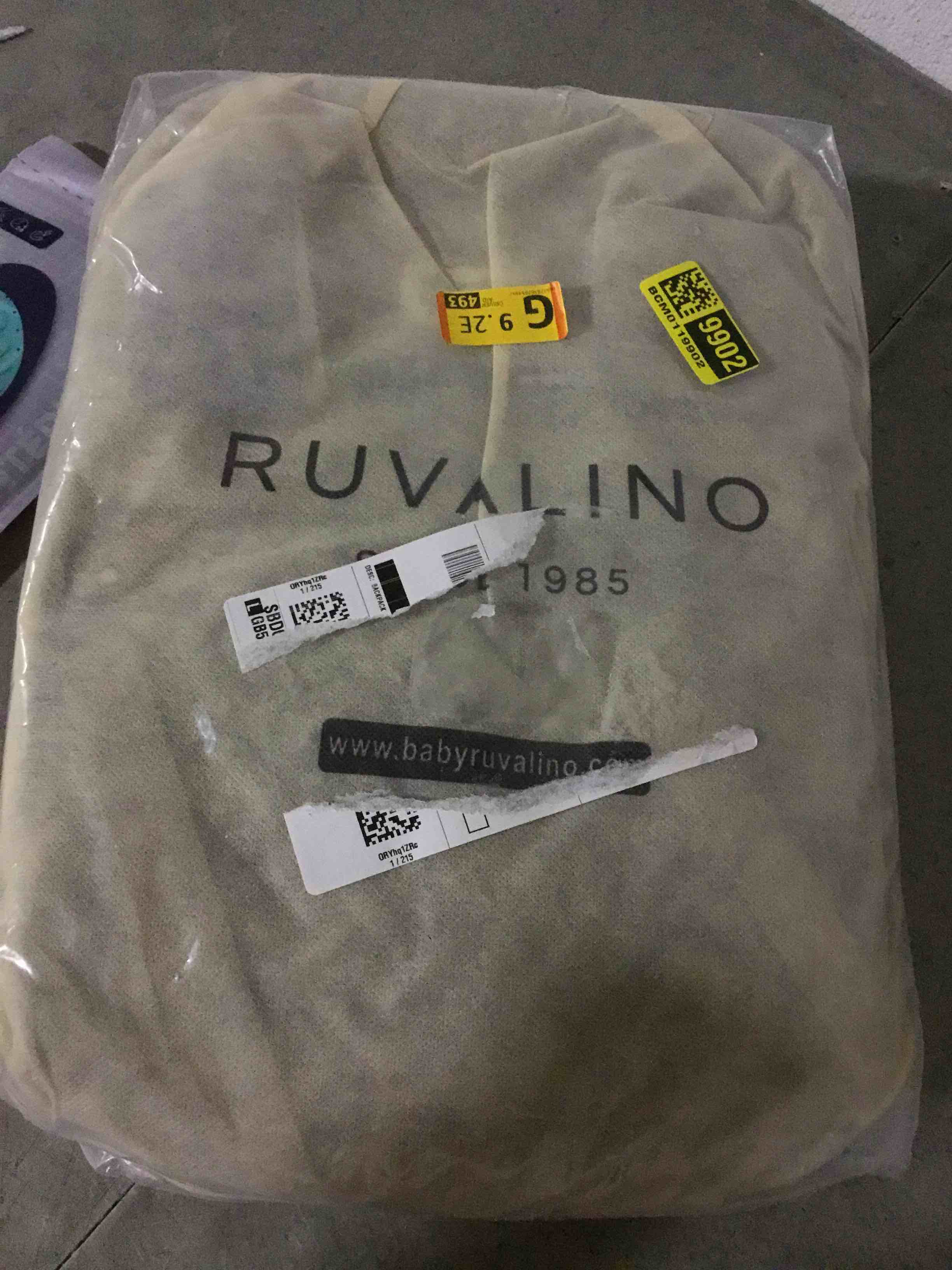 Condition photo showing New/Like New for RUVALINO Diaper Bag Backpack, Multifunction Travel Pack Maternity Baby Changing Bags, Large Capacity, Waterproof, Khaki Khaki Polyester