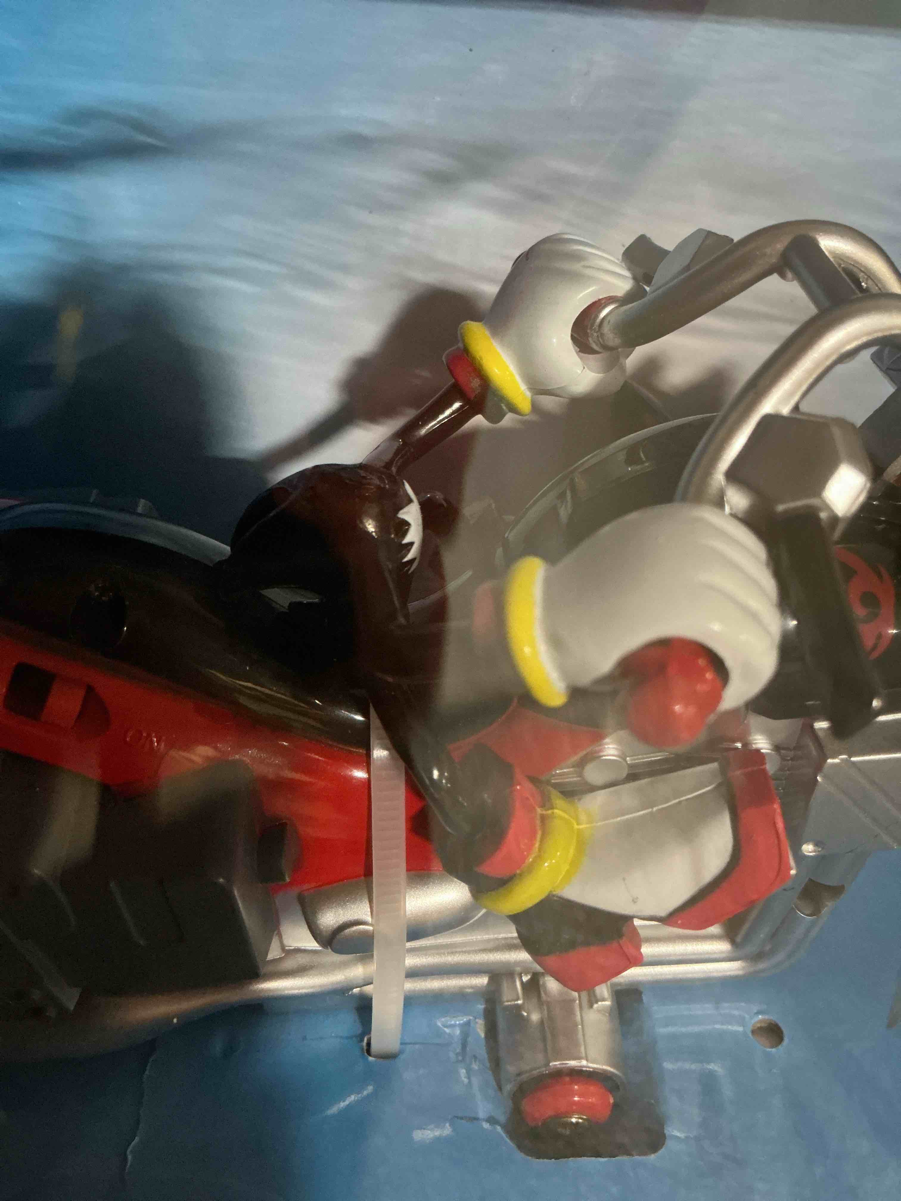 Condition photo showing As Is for (broken) nkok sonic sega all-stars racing rc shadow motorcycle; full function 2.4 ghz radio control with turbo boost; ages 6+