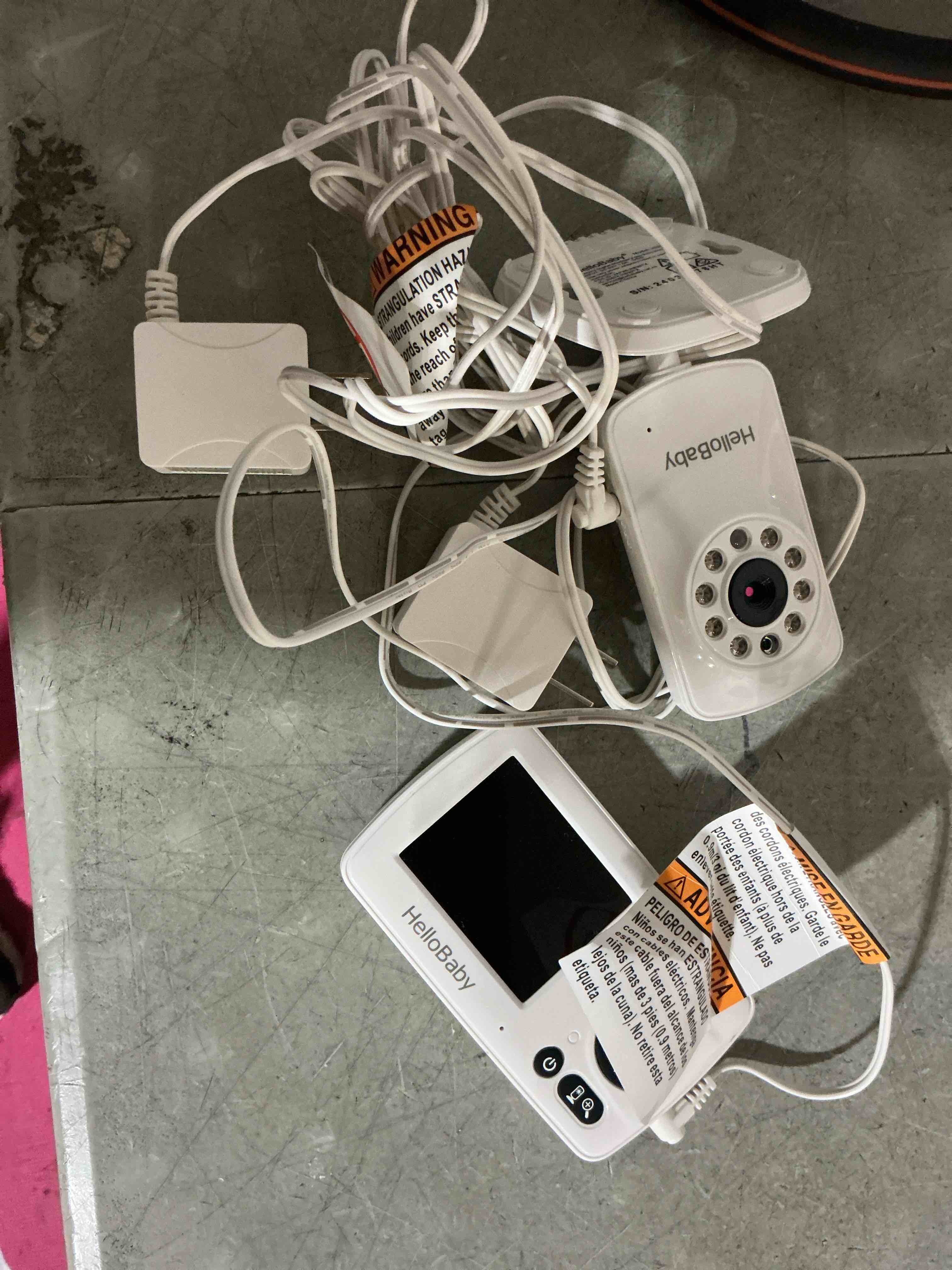 Condition photo showing As Is for hellobaby hb30 video baby monitor with digital camera and audio, no wifi no app safety baby monitor, 8 languages, auto night vision, 1000ft transmission range, 2.4 inch portable screen 2.4" (1 cam)