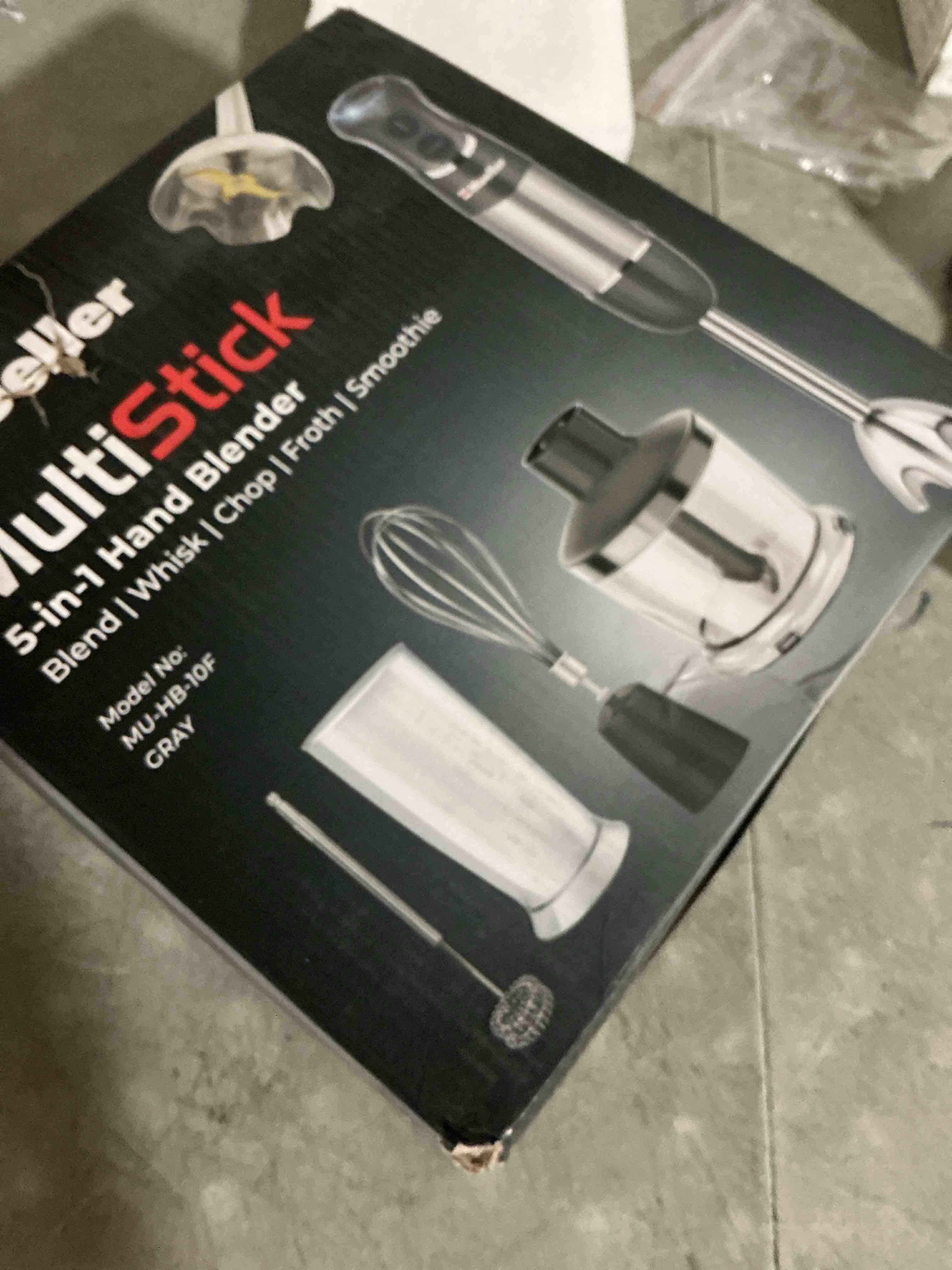 Condition photo showing New/Like New for 5-in-1 immersion blender mueller multistick handheld 800w
