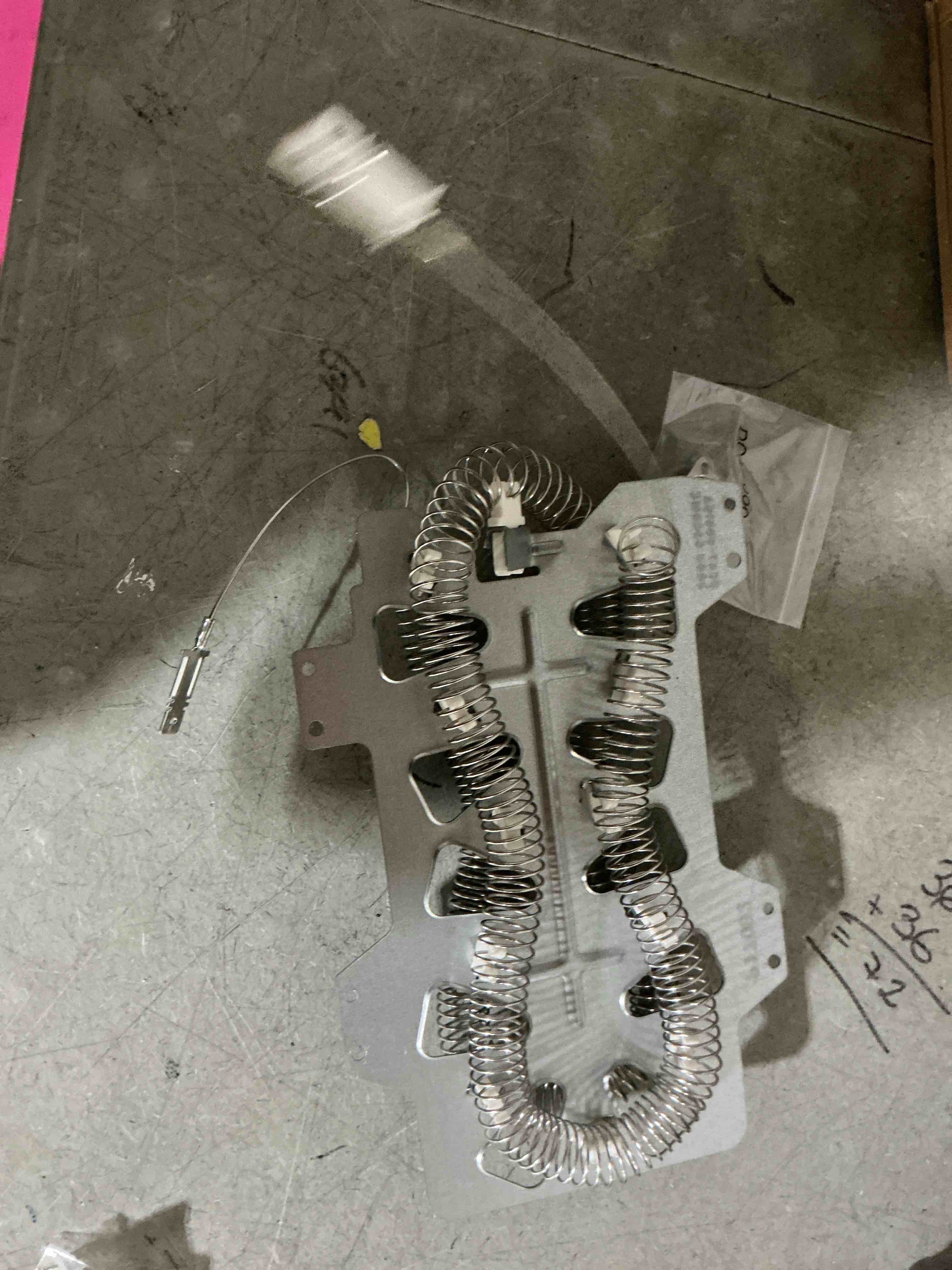 Condition photo showing As Is for (incomplete) [upgraded] dc47-00019a ap420189 heating element for samsung dryer dv42h5000ew/a3 dv42h5200ep/a3 dv45h7000ew/a2 dv40j3000ew/a2 dve50r5400v/a3 dve50r5200w/a3 dve50m7450w/a3 dv210aew/xaa by tomoon