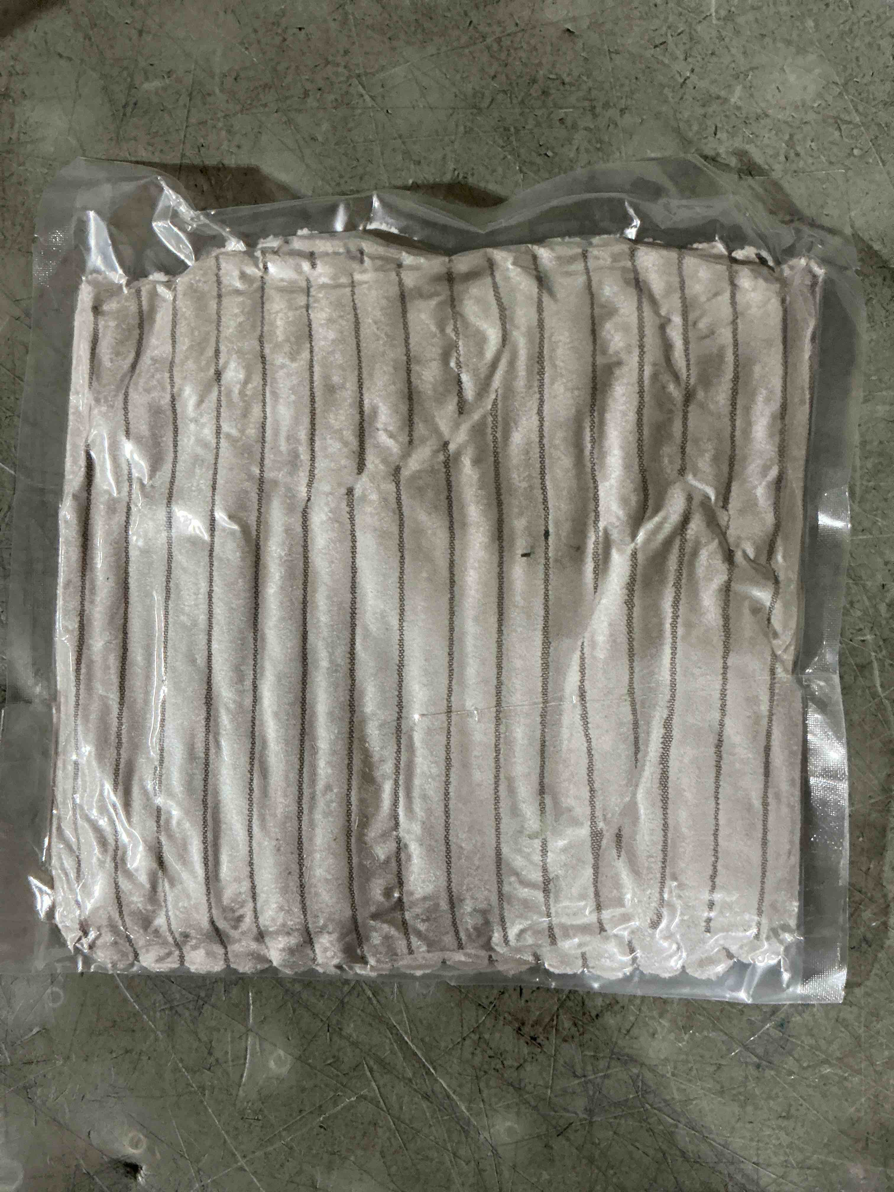 Condition photo showing New/Like New for corduroy solid color square pillow case, nordic light luxury home hotel solid color straight stripe throw