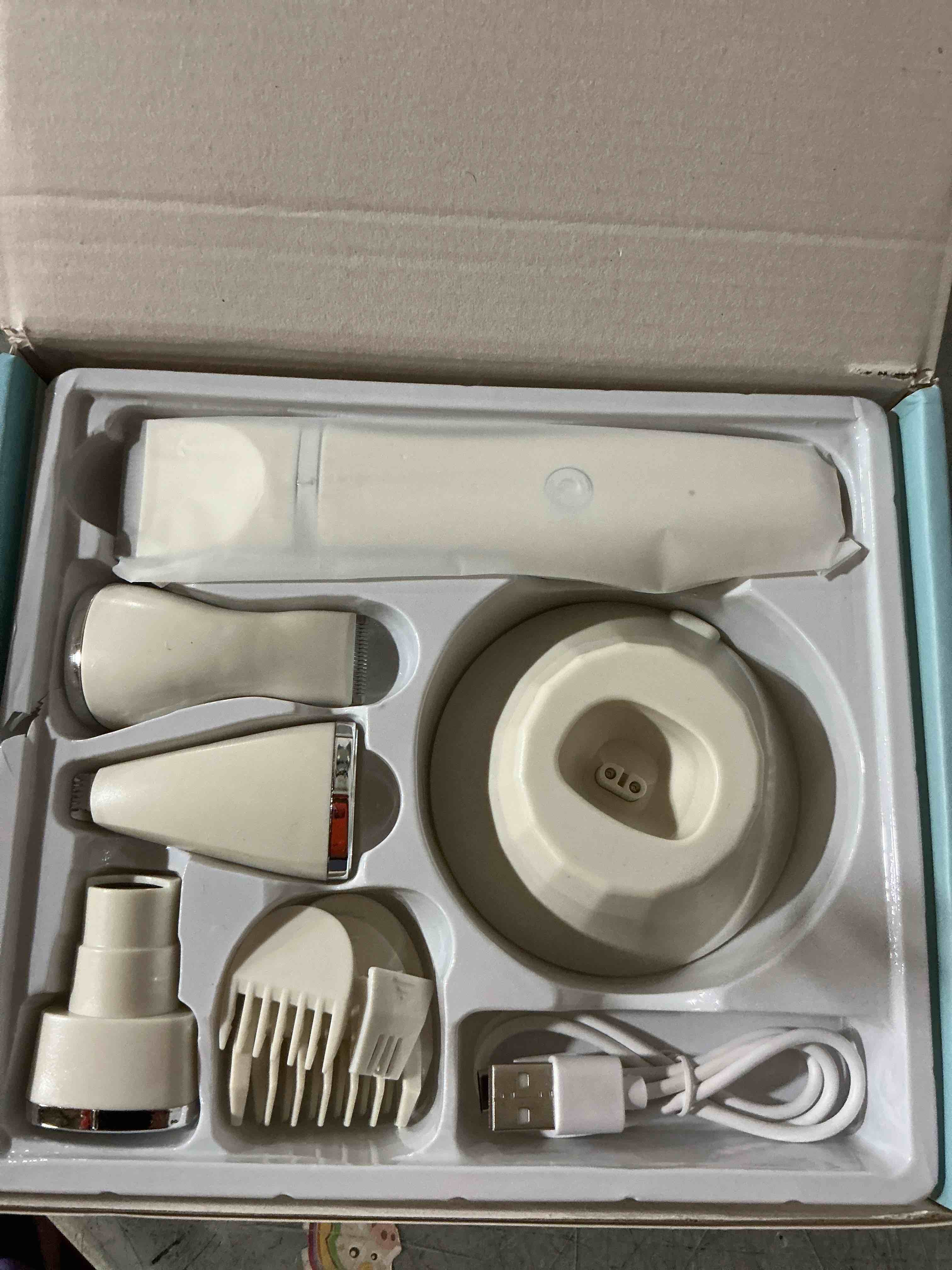 Condition photo showing New/Like New for (image similar) hair shaver for pets rechargeable electric remover, professional, usb charging portable design, sharp blade(white)