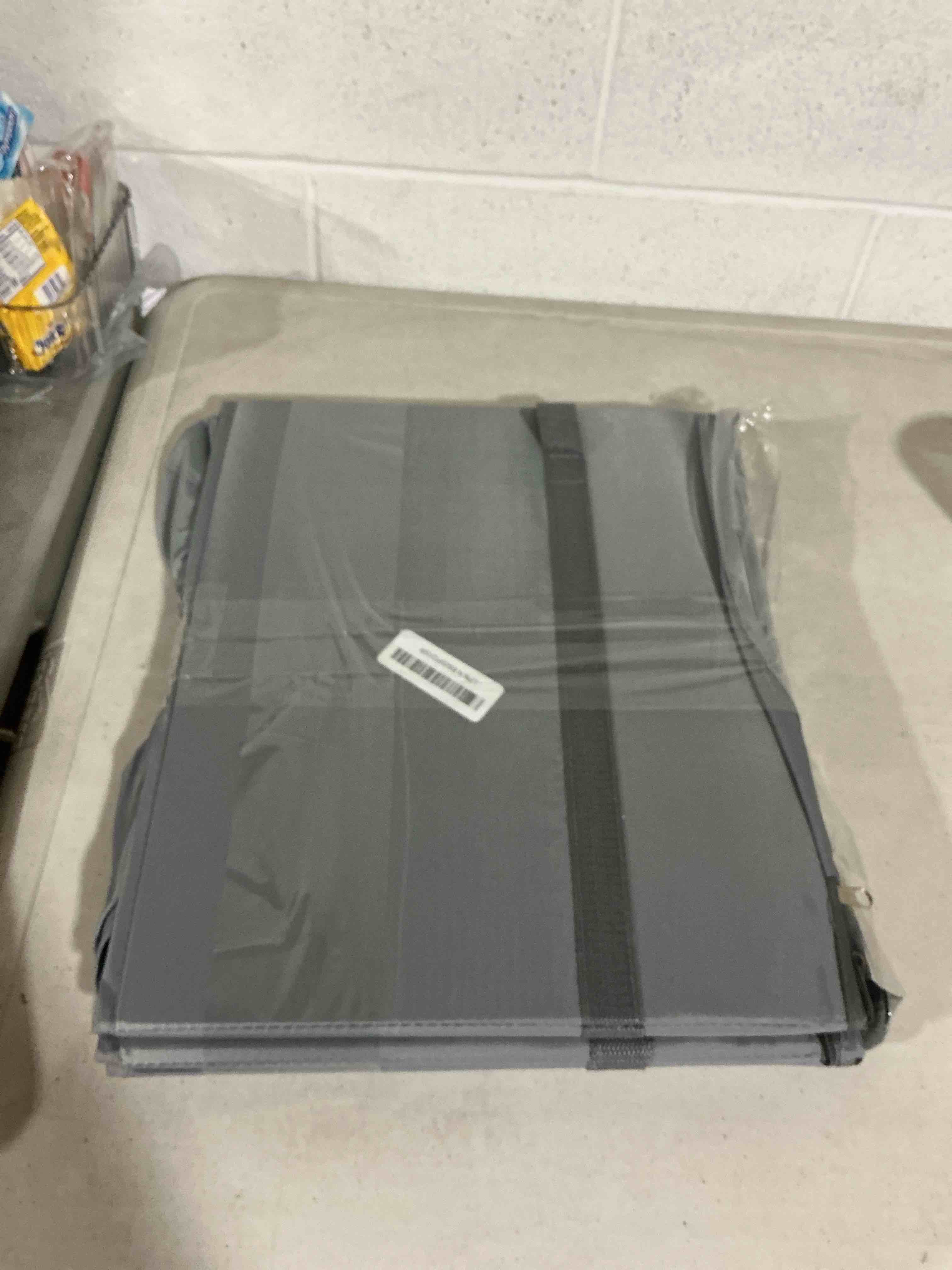 Condition photo showing New/Like New for luvhomee shoe organizer for closet, fits 24 pairs, large shoe box storage containers, clear foldable shoe storage bins w/bottom support, space saving closet shoes holder w/reinforced handles, gray 31"l x 161?2"w x 13"h grey