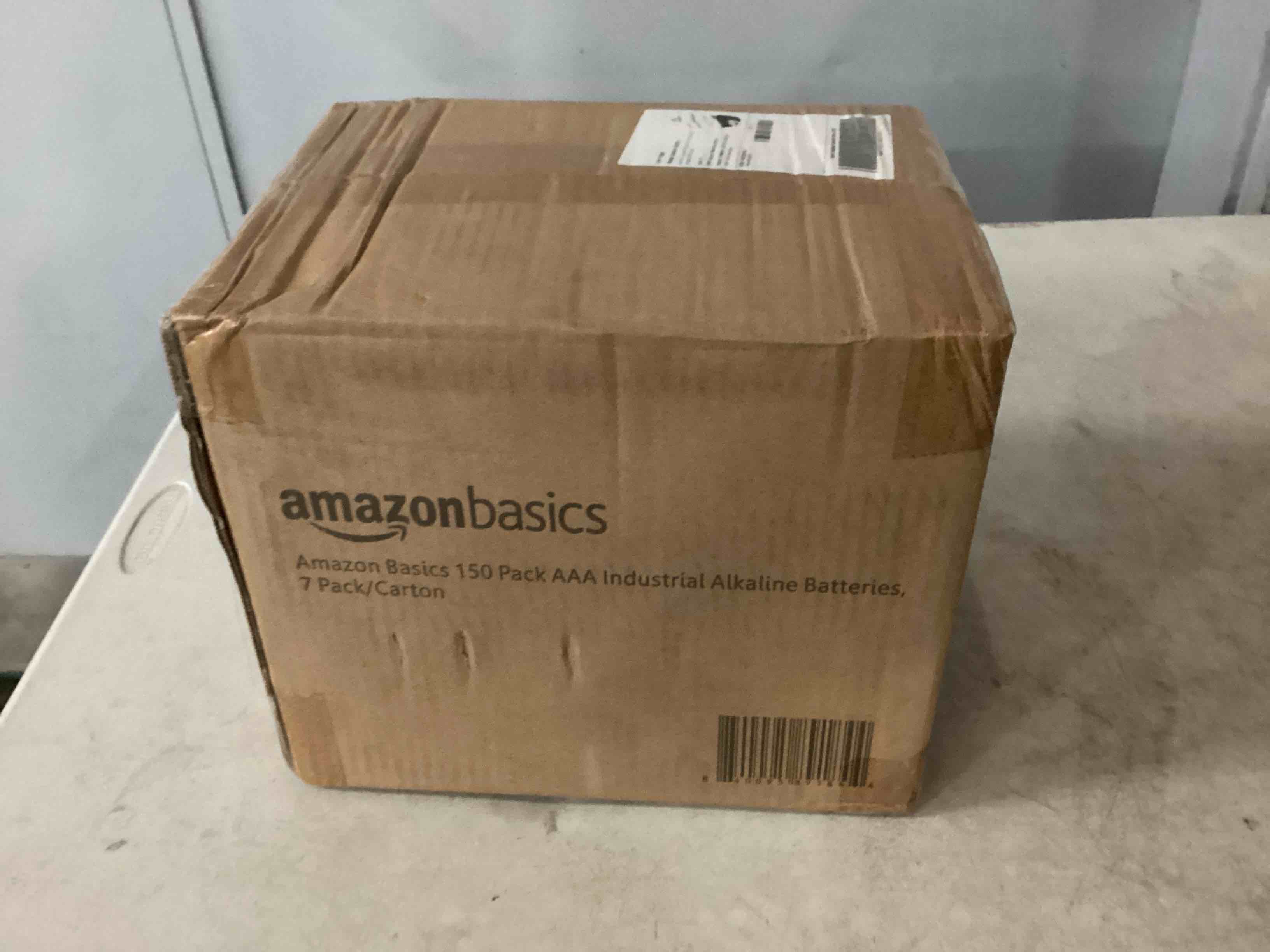 Condition photo showing New/Like New for amazon basics aaa industrial alkaline batteries, 1050 count (7 packs of 150) 150 count (pack of 7)