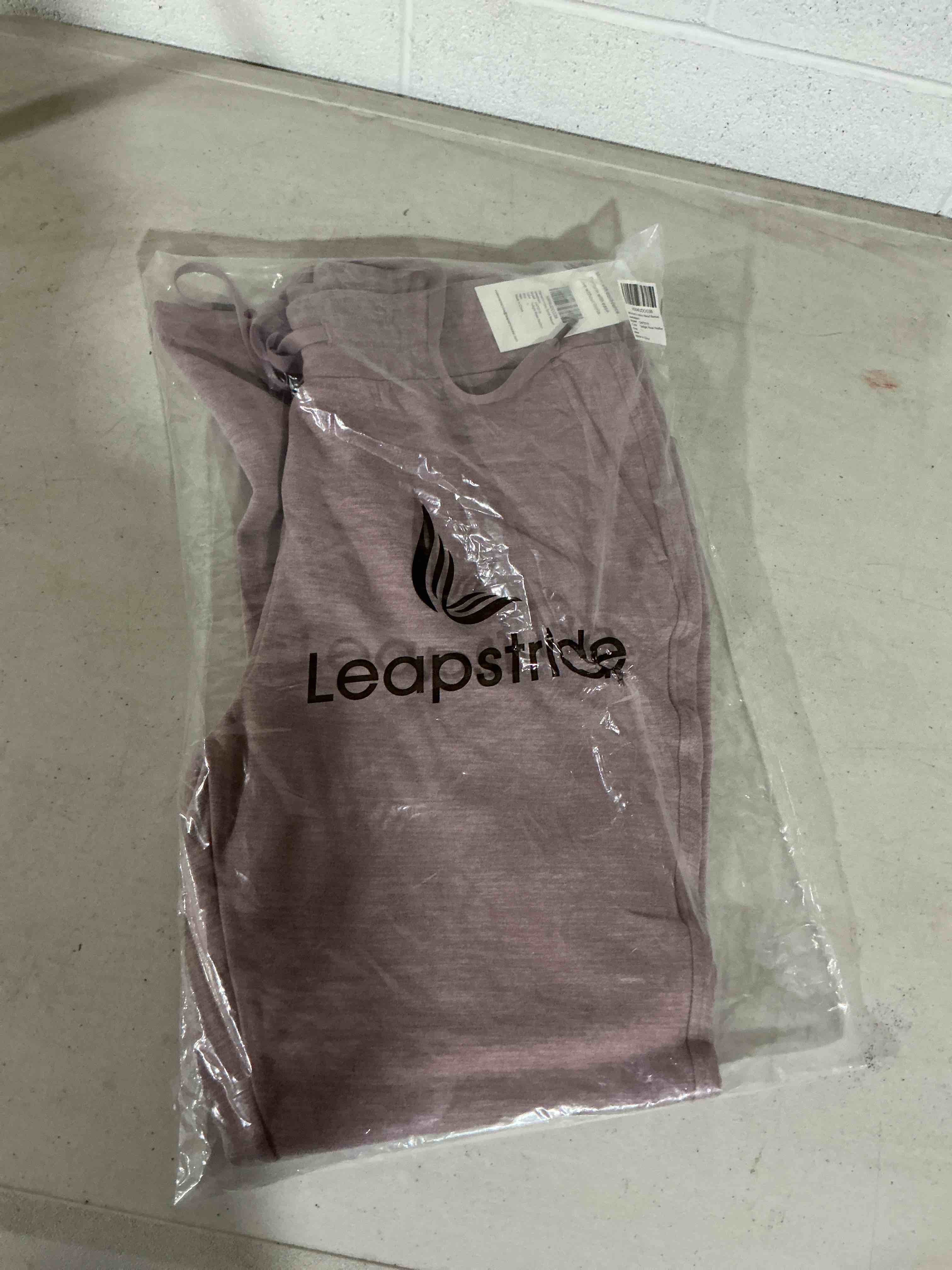 Condition photo showing New/Like New for women's micro flared fleeced sweatpants - elastic waist drawstring, warm fleece for winter daily wear twilight rose heather heather,  large  size ( similar stock photo)
