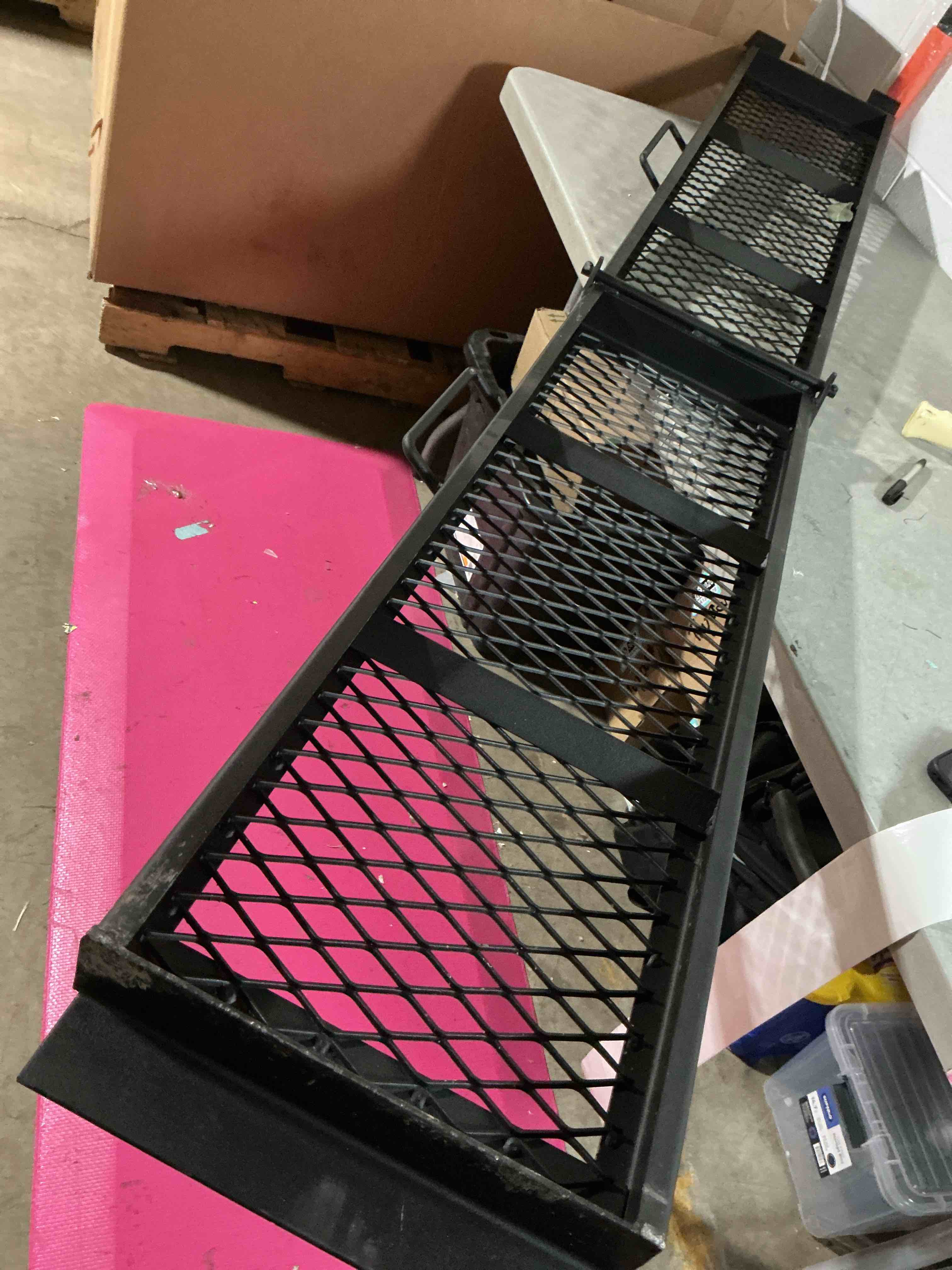 Condition photo showing Good Condition for erickson ramp 78-in l x 39-in w x 5-in h steel hitch cargo tray