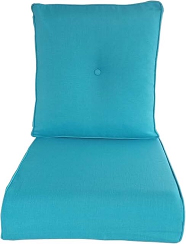 22x24x5 patio cushion for outdoor furniture replacement,weather all resistant couch cushion set with button-tufted hight back removable covers for wicker rocking swivel chairs loveseat sofa,dark turquoise 22x24x5"(button back) charcoal turquoise