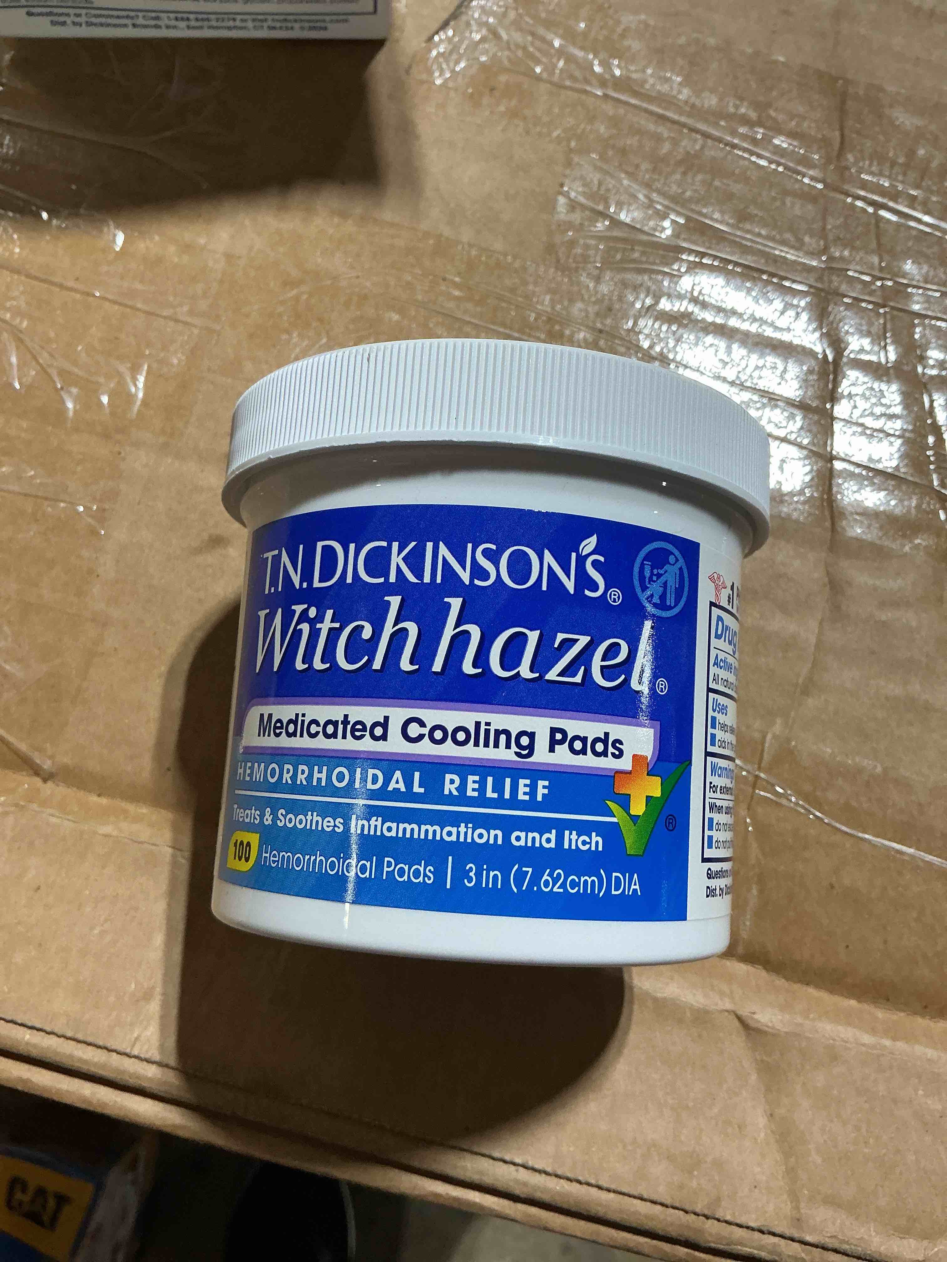 Condition photo showing New/Like New for t.n. dickinson's witch hazel cleansing pads, 60 count 60 count (pack of 1)
