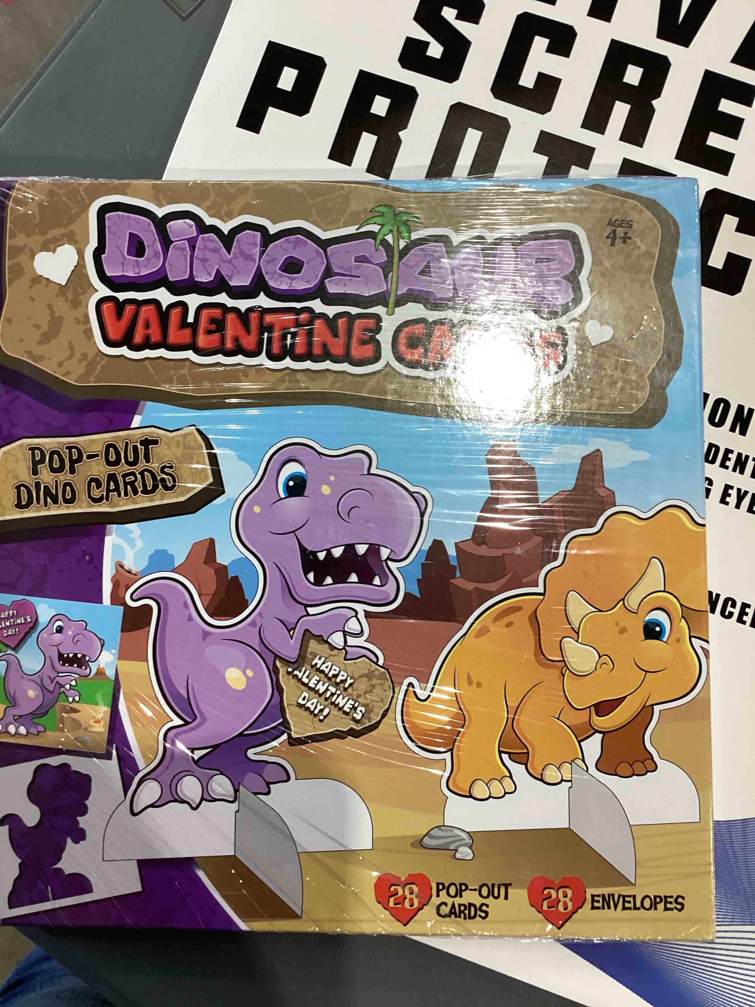 Condition photo showing New/Like New for dinosaur valentines cards