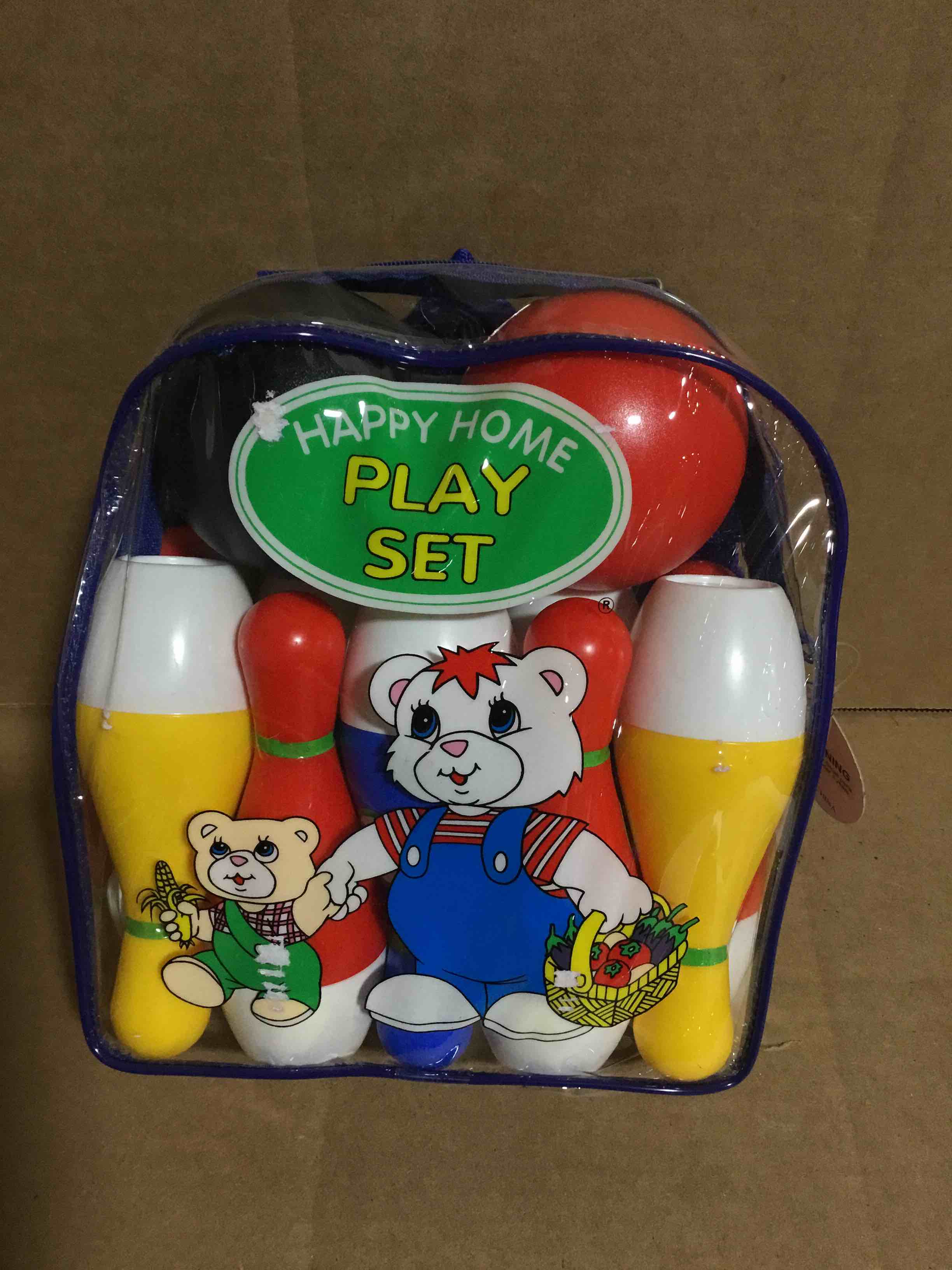 Condition photo showing New/Like New for Bowling Game for Children, 10 Plastic Toy bowls and 2 Balls