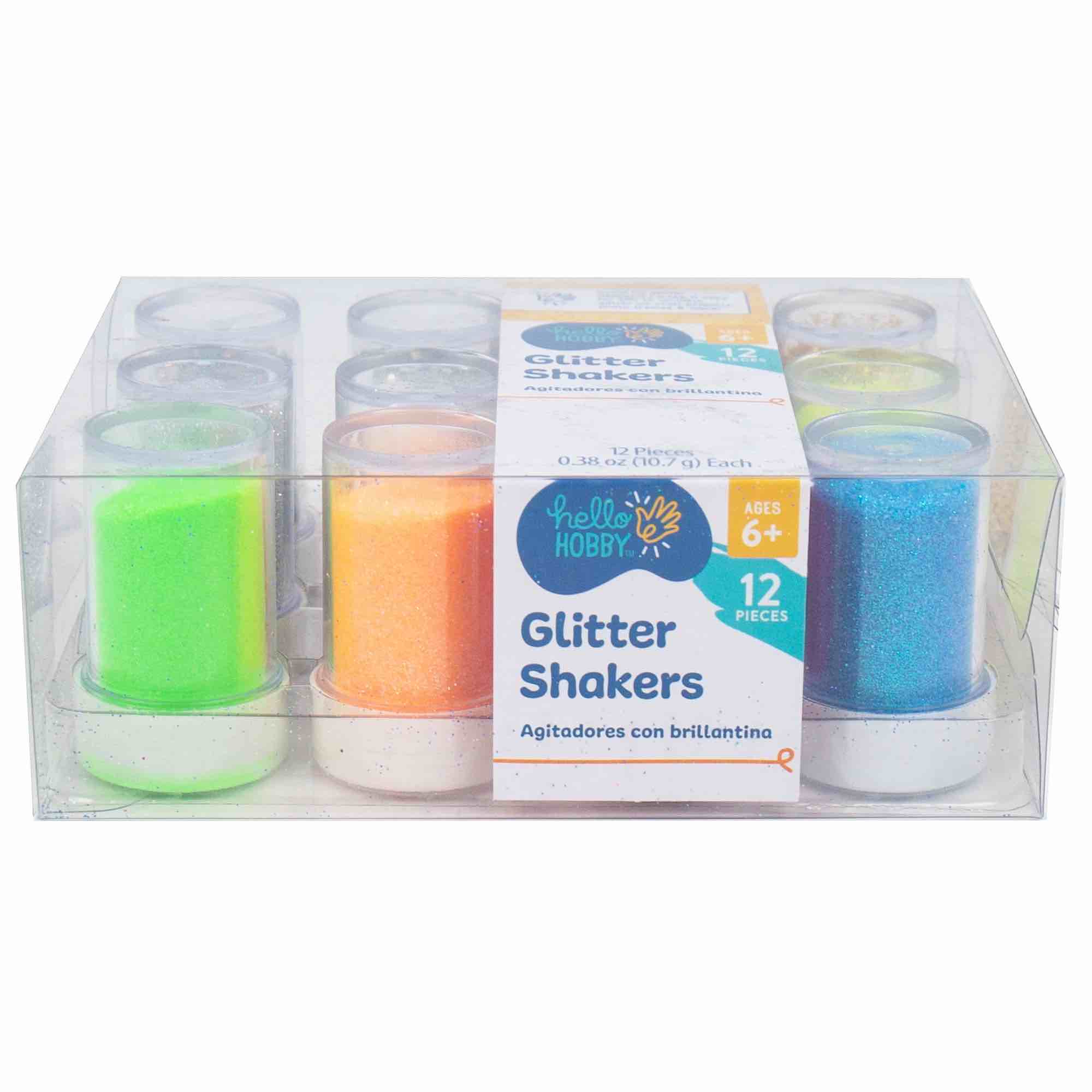 Hello Hobby Neon Glitter Shaker 12 Pack (Case of 4)