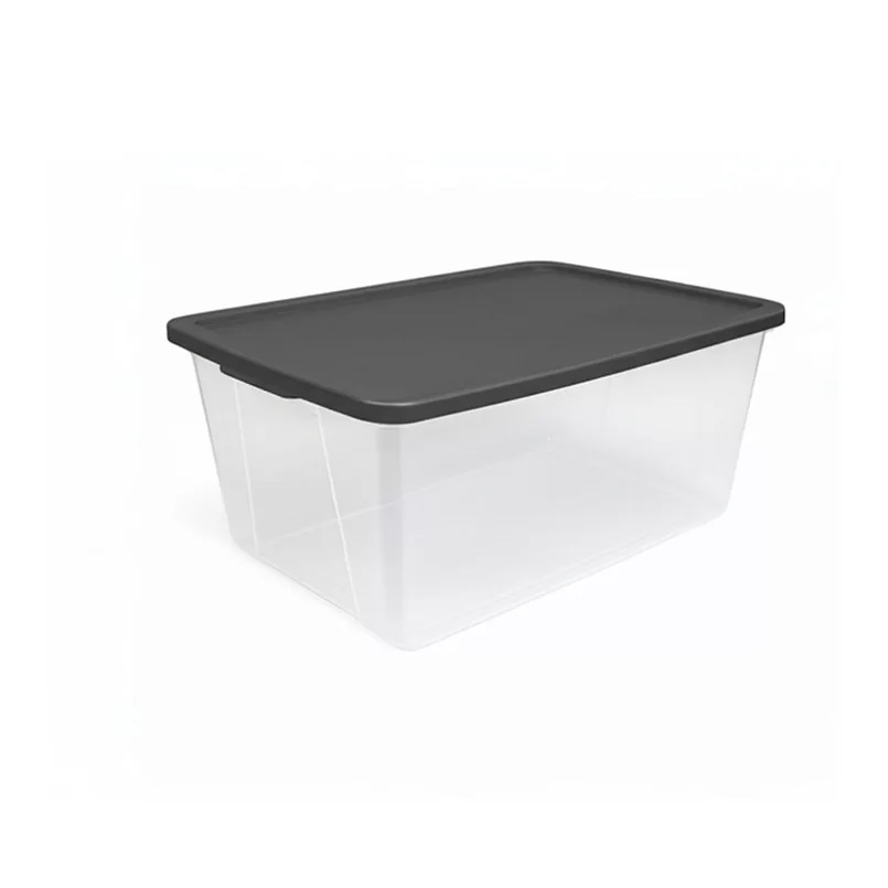 Homz 64-qt. Graphite Snaplock Storage Bin