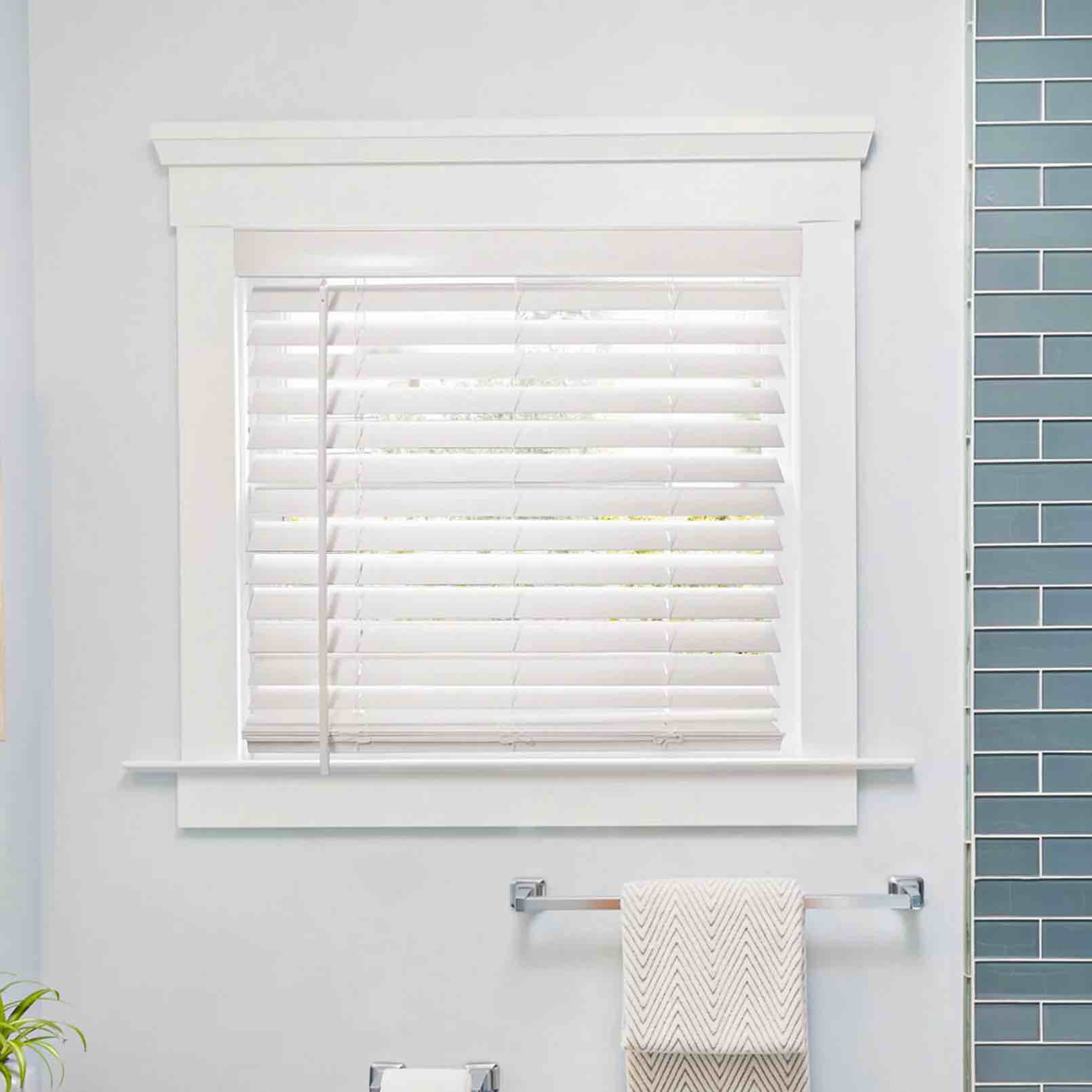 Cordless Faux Wood Blind