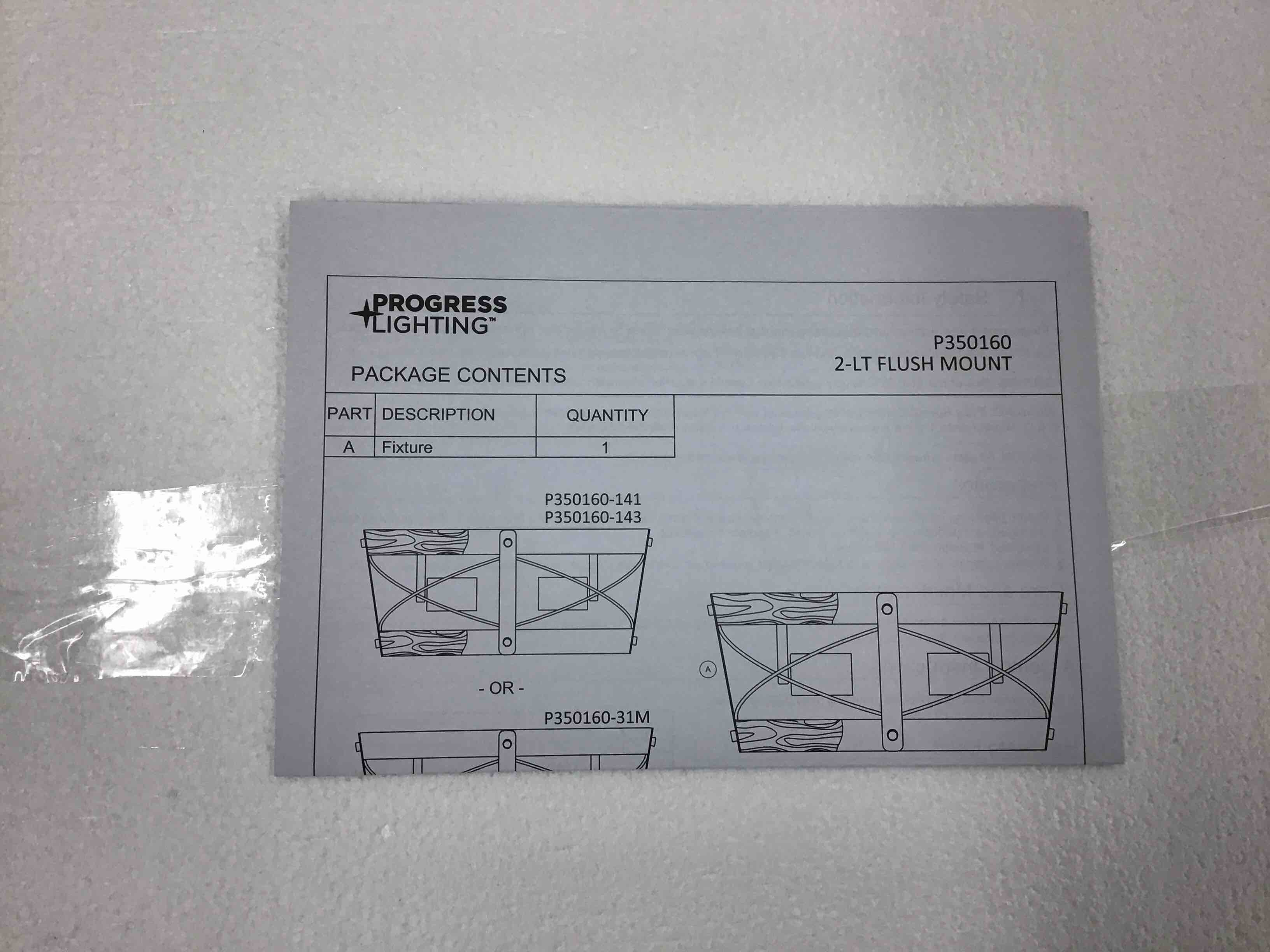 Progress Lighting Bradberry 14-in Antique White & Galvanized Farmhouse 2-Light Incandescent Flush Mount Ceiling Light