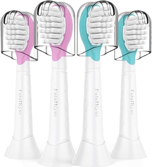 Kids Replacement Heads for Philips Sonicare: 3+ Years Old Children Soft Electric Toothbrush Compact 