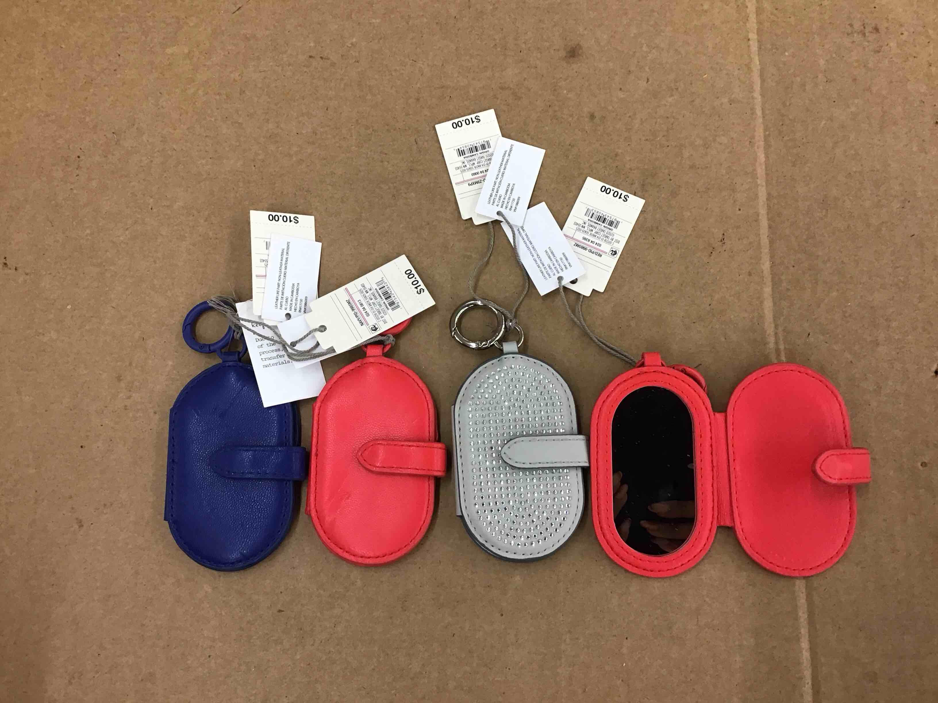 Assorted Bag Mirror Charms Accessories