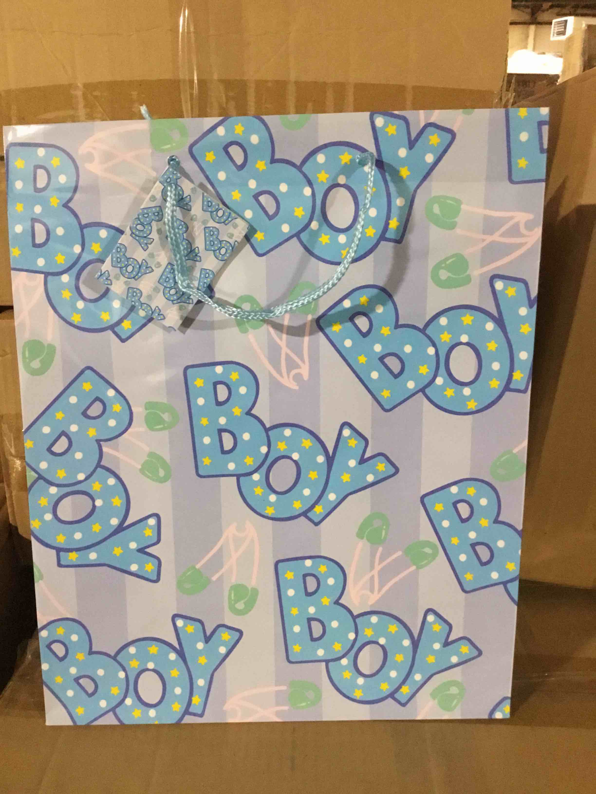 Box of 108 Large gift Bags for Boy 