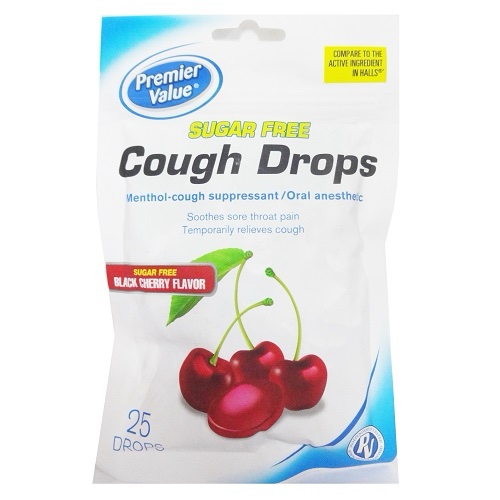 Cough Drops 25ct Black Cherry Flavor 