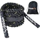 APEXUP Heavy Jump Ropes for Fitness, Weighted Adult Skipping Rope Exercise Battle Ropes with Storage Bag for Total Body Workouts and Power Training
