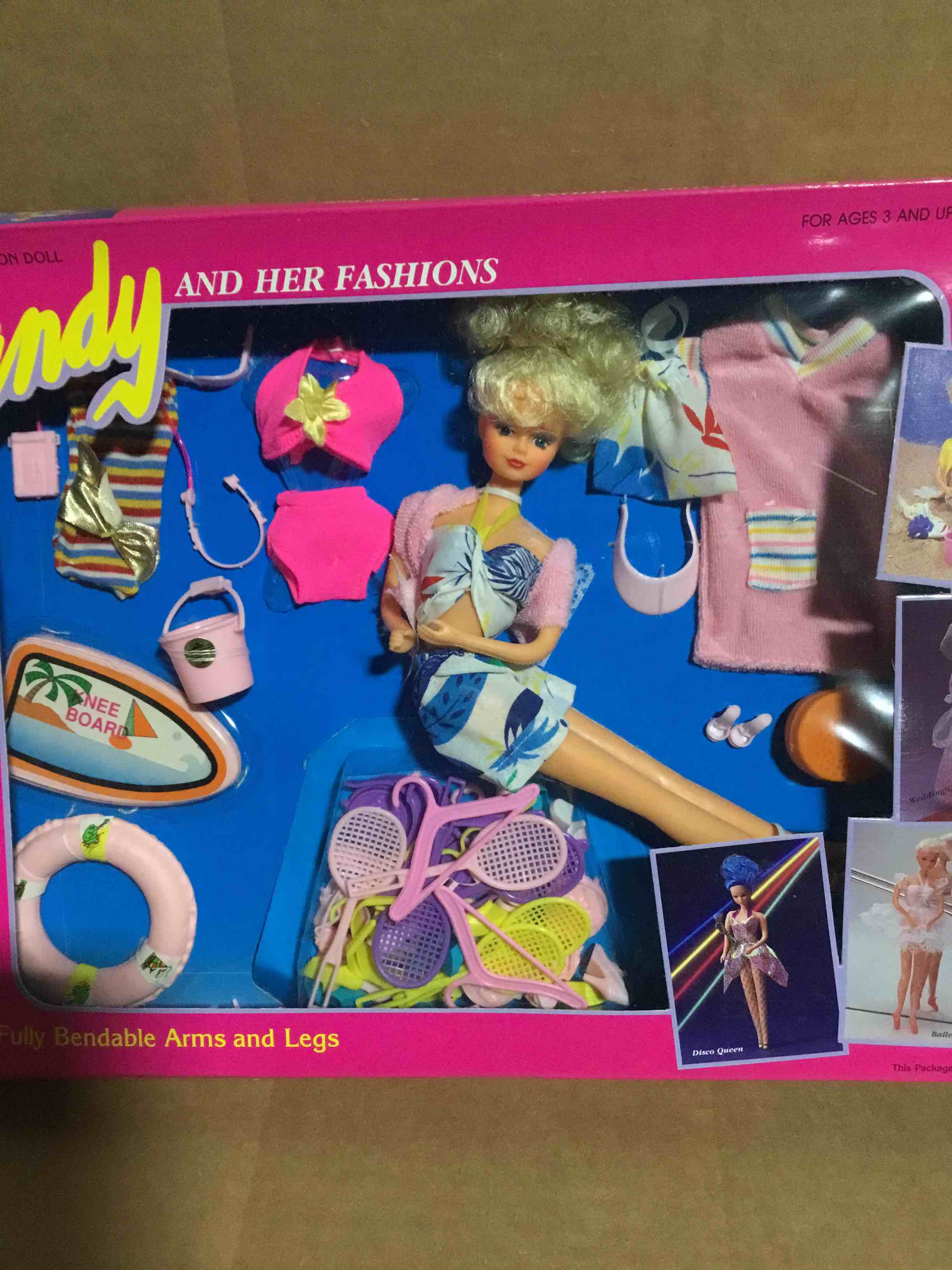 Condition photo showing New/Like New for Fashion Doll Sandy And Her Fashions, 50 pieces Gift Set