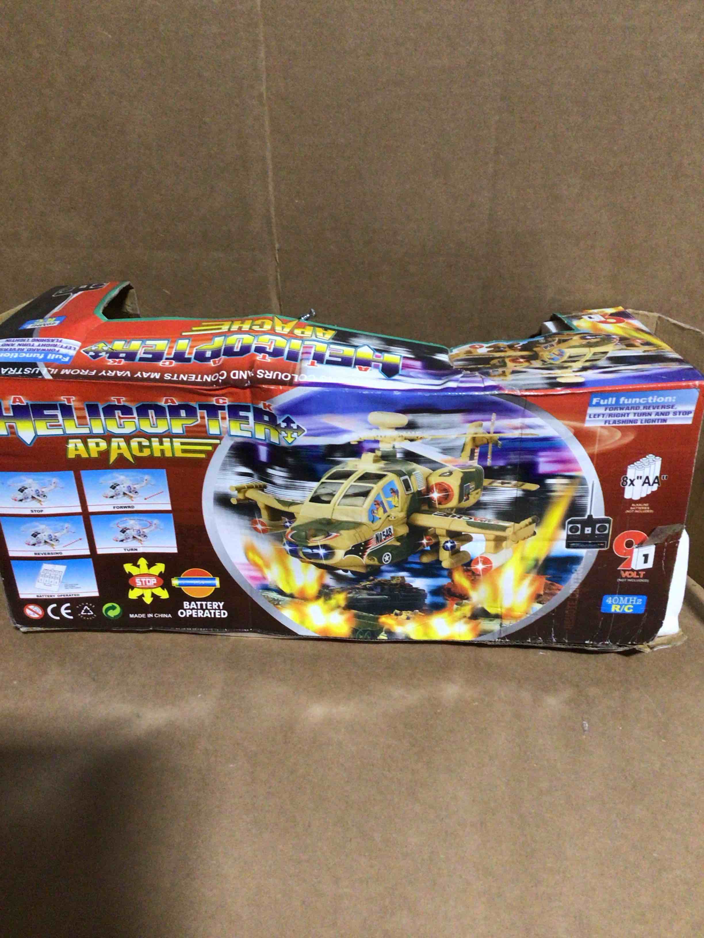 Condition photo showing New/Like New for Apache Helicopter , High speed style