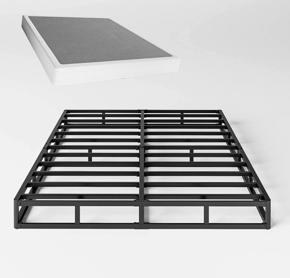 QFTIME 5" Metal King Box Spring, Mattress Foundation, Heavy-Duty, Easy Assembly