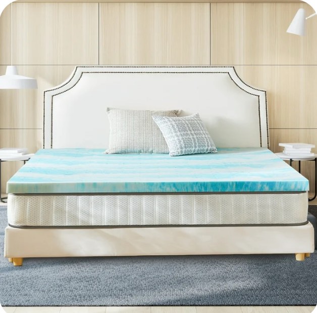 EDX 2 Inch Cool Gel Memory Foam Mattress Topper Full Size Bed, Comfort Body Support & Pressure Relief, CertiPUR-US Certified