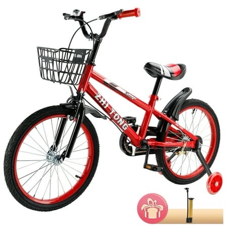 artudatech 14/16/18 inch kids bike for ages 3-10 years old boys girls kid s bikes with training wheels basket dual brake children bicycle for kids