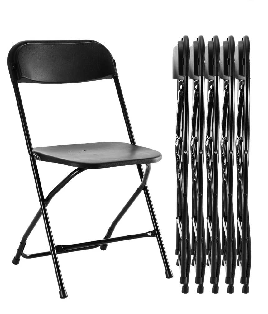 JOINSUN 6-Piece Folding Chair Set with Non-Slip Feet  330 lbs. Weight Capacity  for Home and Office Use  for Indoor and Outdoor Activities  Black